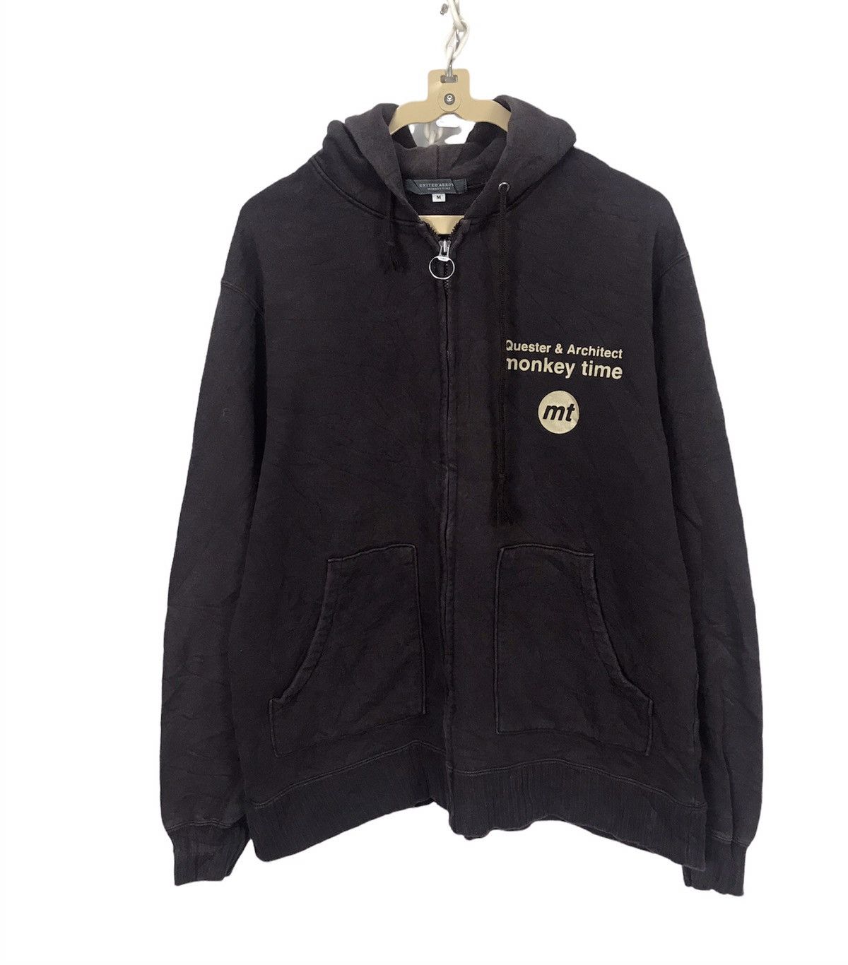 Japanese Brand × United Arrows United arrow monkey time distressed zipper hoodie Size US M / EU 48-50 / 2 - 1 Thumbnail