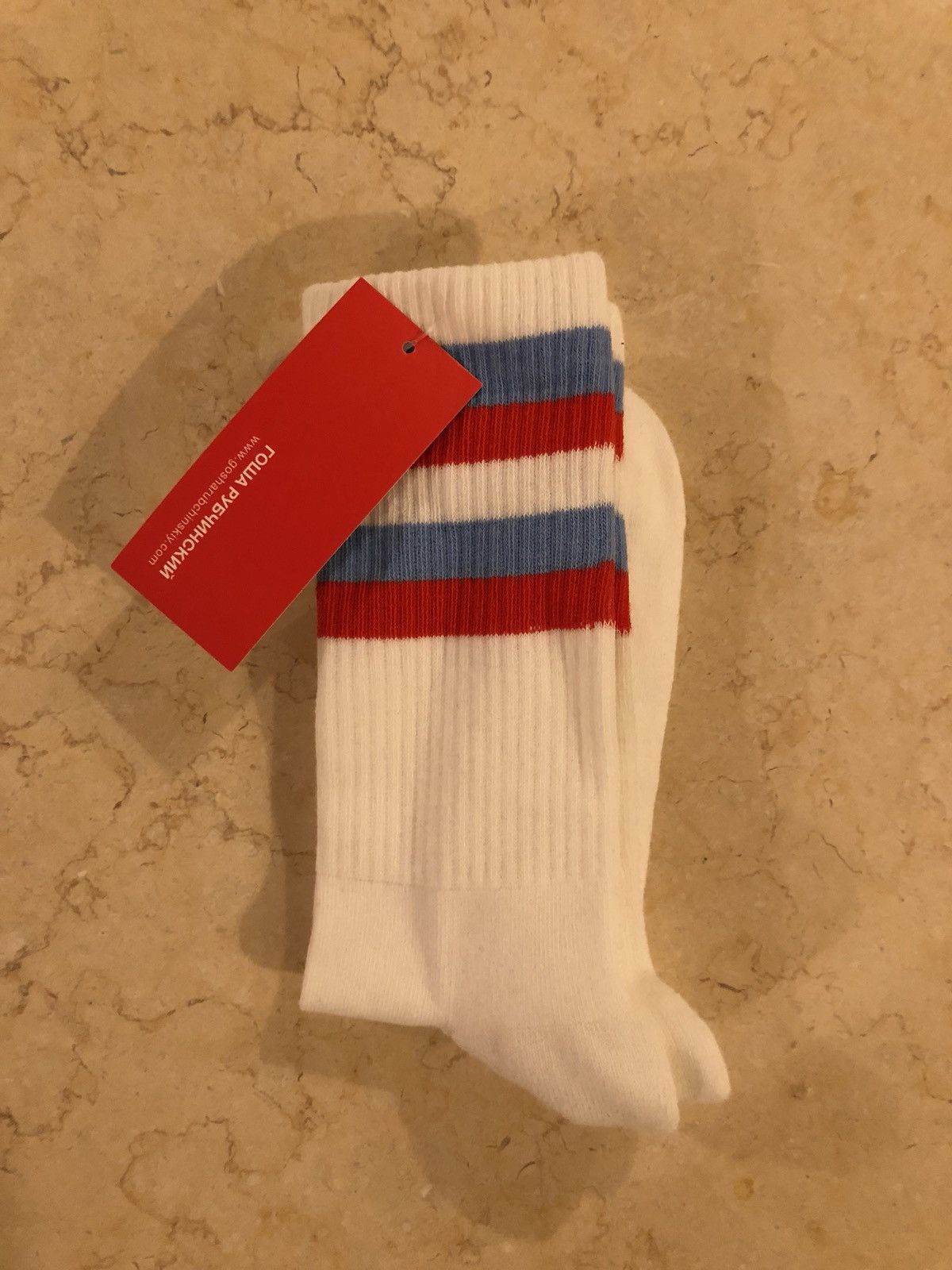 Gosha Rubchinskiy Flag Socks Size ONE SIZE - 2 Thumbnail