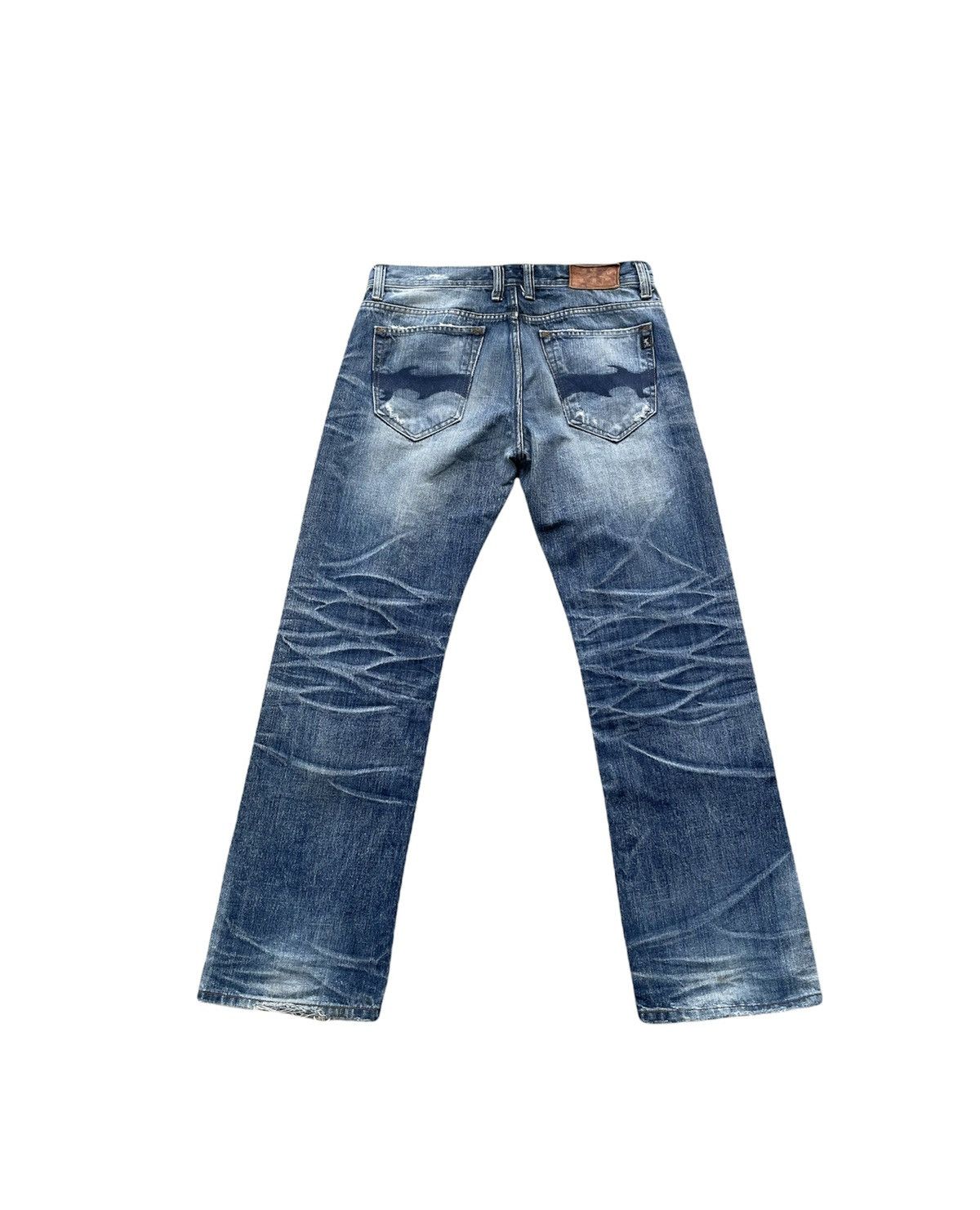 Japanese Brand AVH Custome Aging Distressed Denim Size US 35 - 10 Thumbnail