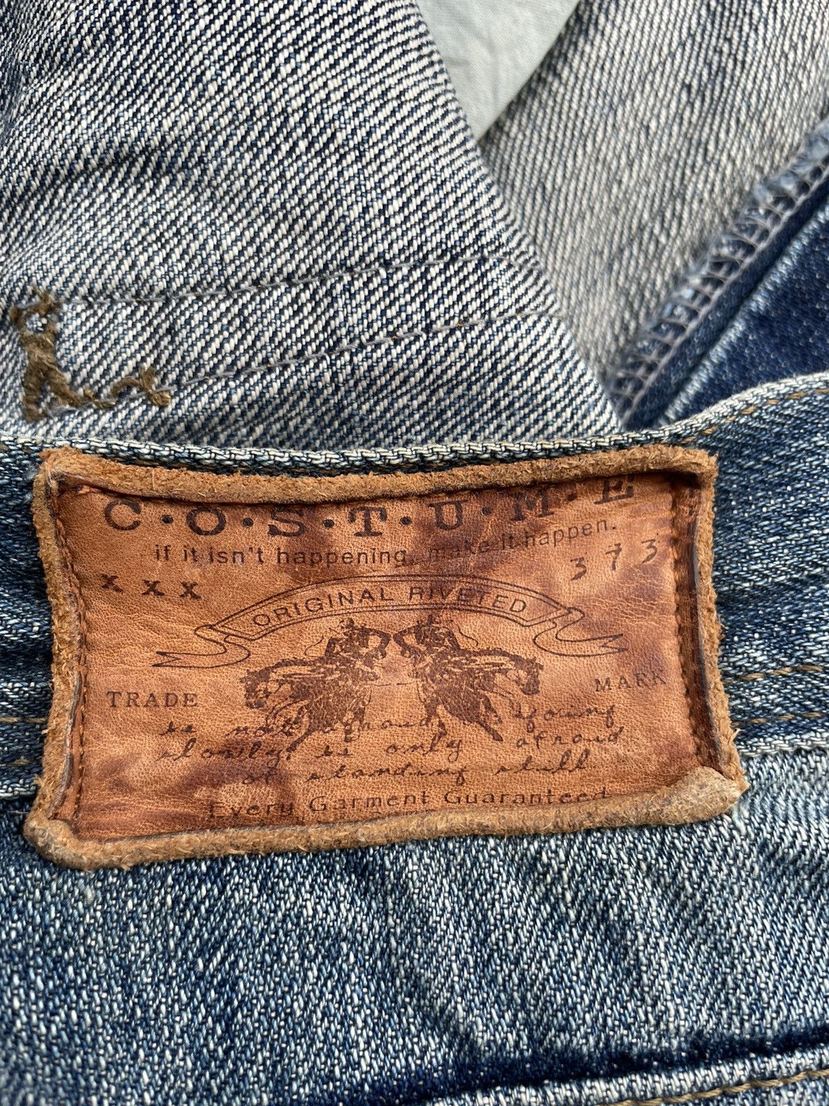 Japanese Brand AVH Custome Aging Distressed Denim Size US 35 - 16 Thumbnail