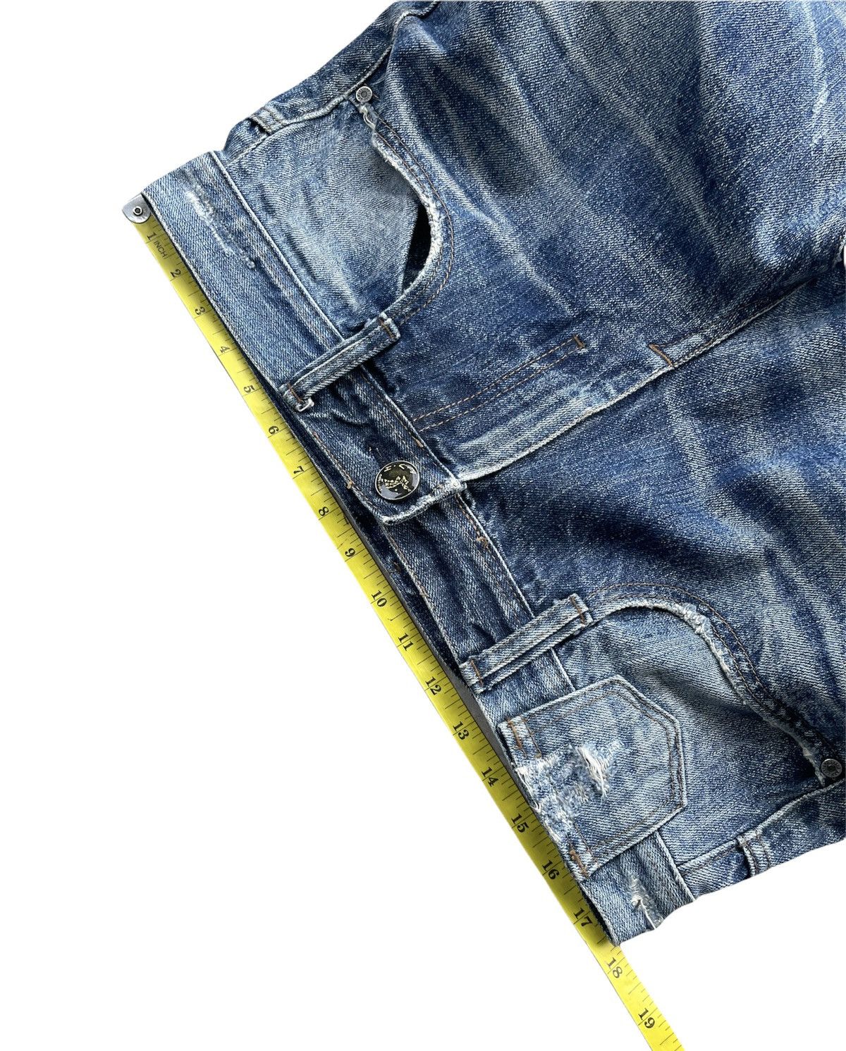 Japanese Brand AVH Custome Aging Distressed Denim Size US 35 - 2 Thumbnail