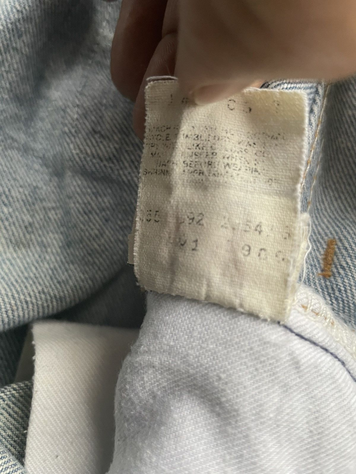 Levi's Levi’s 501 e 1992 Usa Stone Aging Wash Size US 31 - 17 Thumbnail