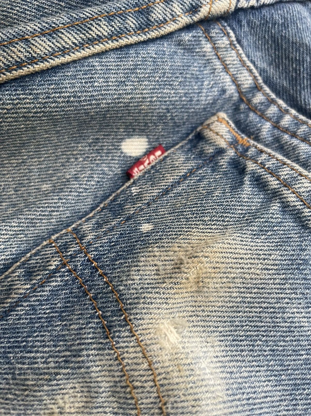Levi's Levi’s 501 e 1992 Usa Stone Aging Wash Size US 31 - 16 Thumbnail