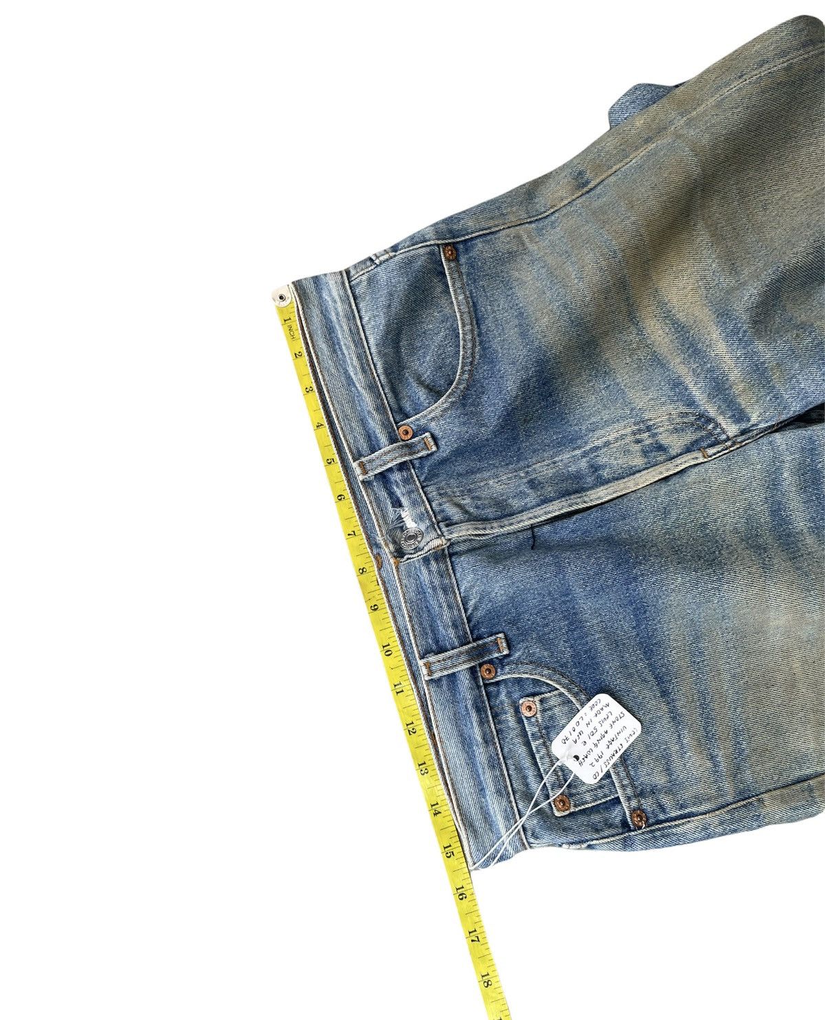 Levi's Levi’s 501 e 1992 Usa Stone Aging Wash Size US 31 - 21 Thumbnail