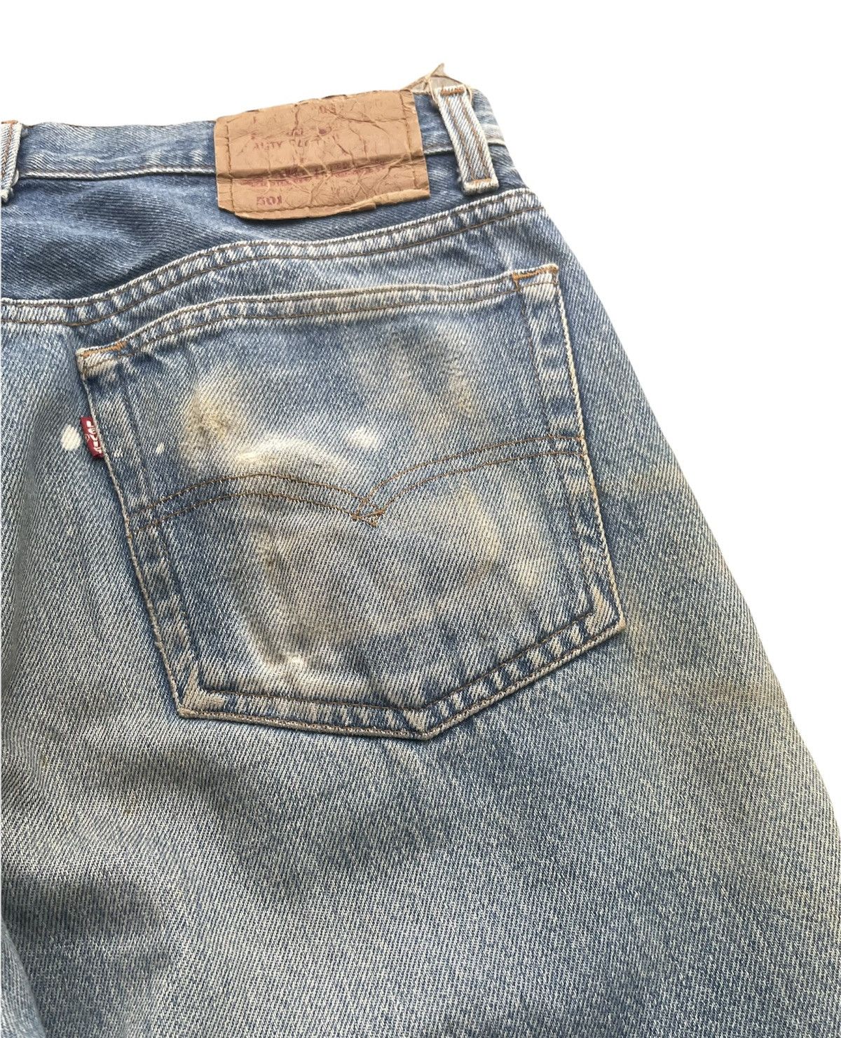Levi's Levi’s 501 e 1992 Usa Stone Aging Wash Size US 31 - 14 Thumbnail