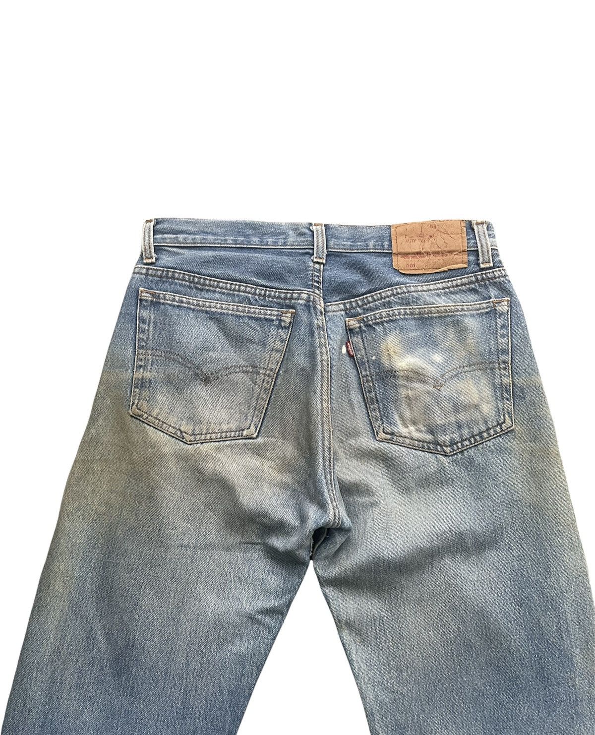 Levi's Levi’s 501 e 1992 Usa Stone Aging Wash Size US 31 - 12 Thumbnail