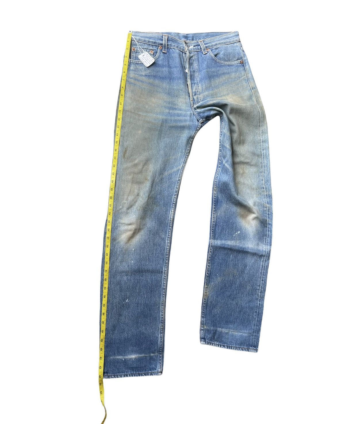 Levi's Levi’s 501 e 1992 Usa Stone Aging Wash Size US 31 - 23 Thumbnail