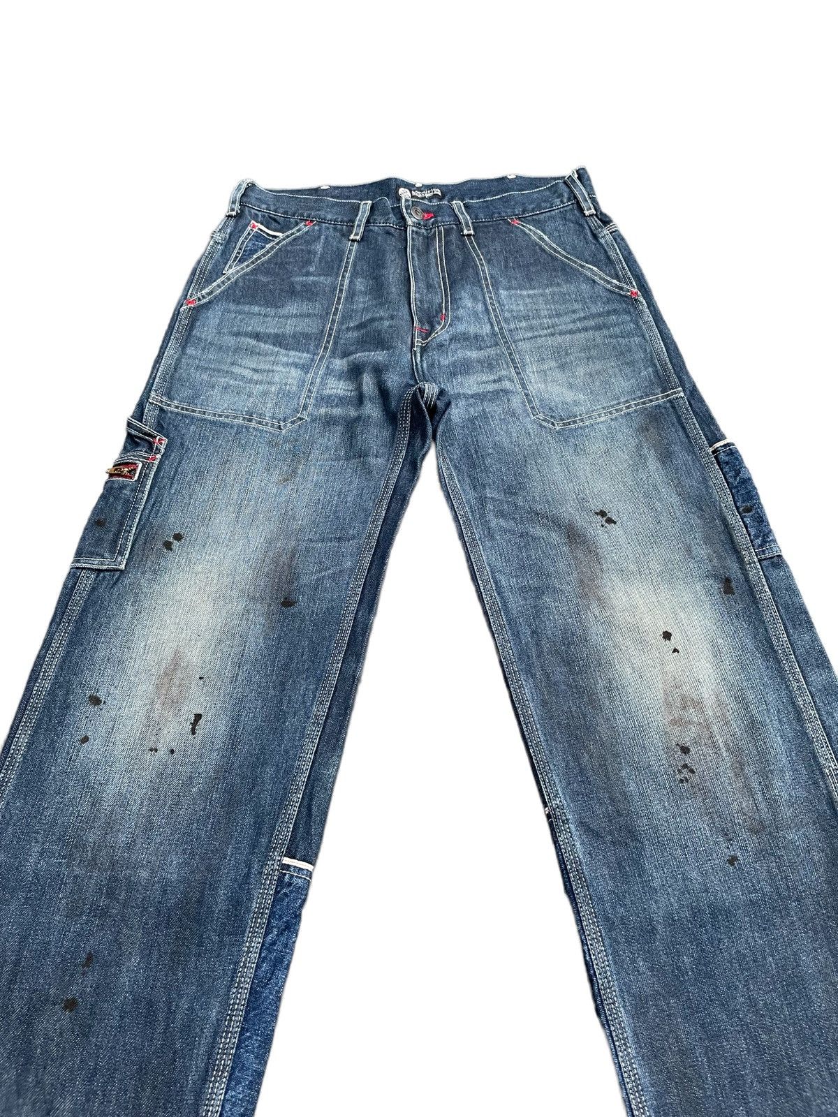 Japanese Brand Rare Sacrifice Selvedge Carpenter Denim Size US 33 - 4 Thumbnail