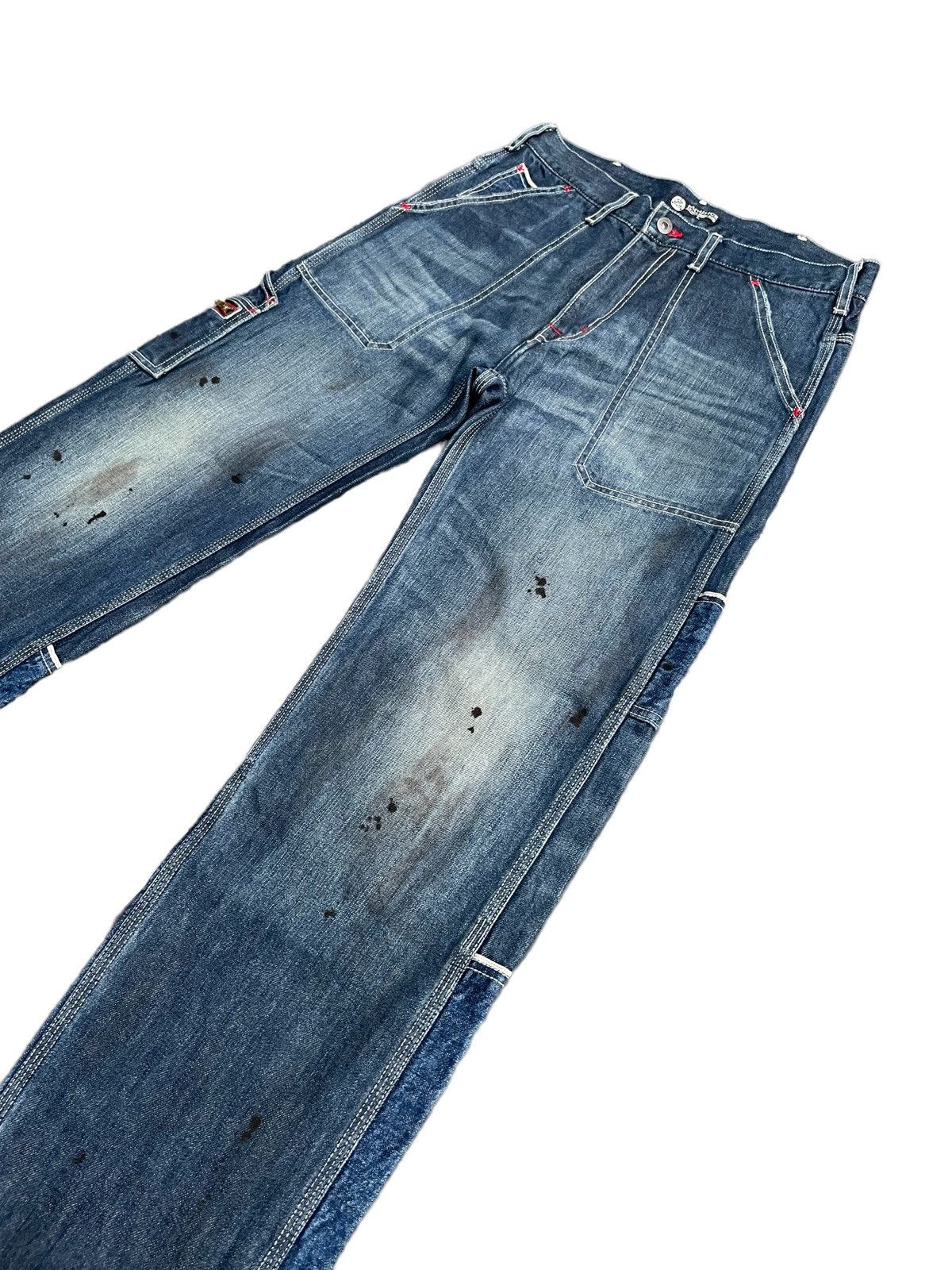 Japanese Brand Rare Sacrifice Selvedge Carpenter Denim Size US 33 - 3 Thumbnail