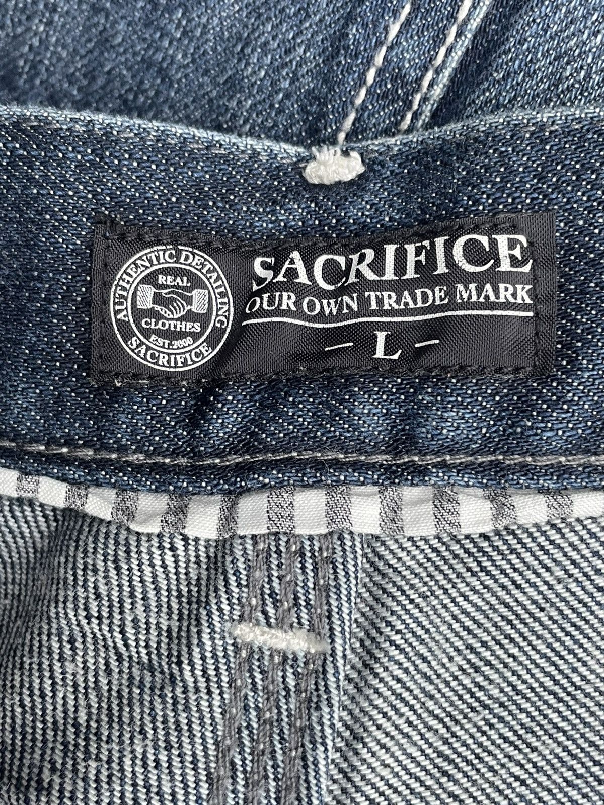 Japanese Brand Rare Sacrifice Selvedge Carpenter Denim Size US 33 - 24 Thumbnail