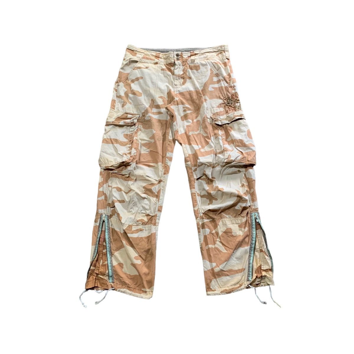 Archival Clothing Vintage Camo 3D Pocket Cargo Pants Made In