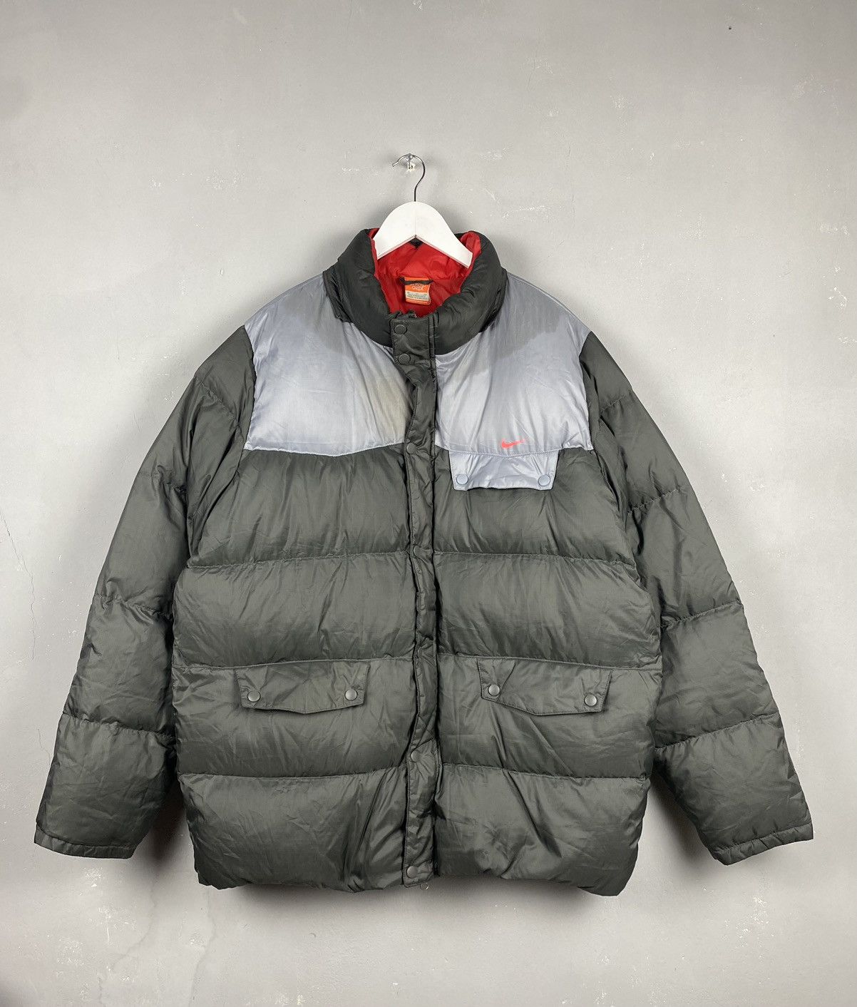 Nike Vintage Nike Athletic Dept Puffer Jacket Size US XL / EU 56 / 4 - 1 Thumbnail
