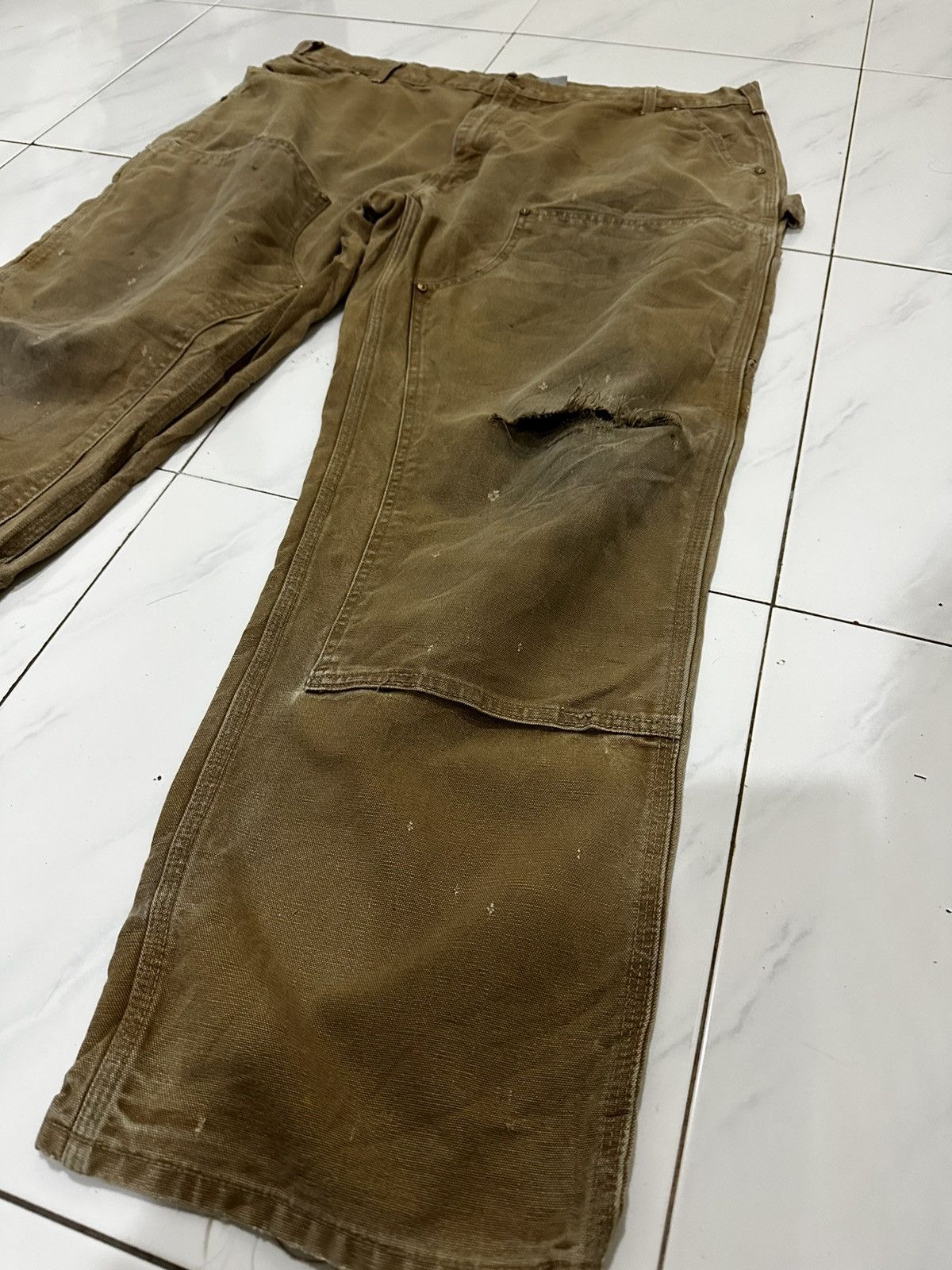 Carhartt Vtg Destroy Doubleknee Carhartt Helmet to Hardhats Pants Size US 40 / EU 56 - 5 Thumbnail