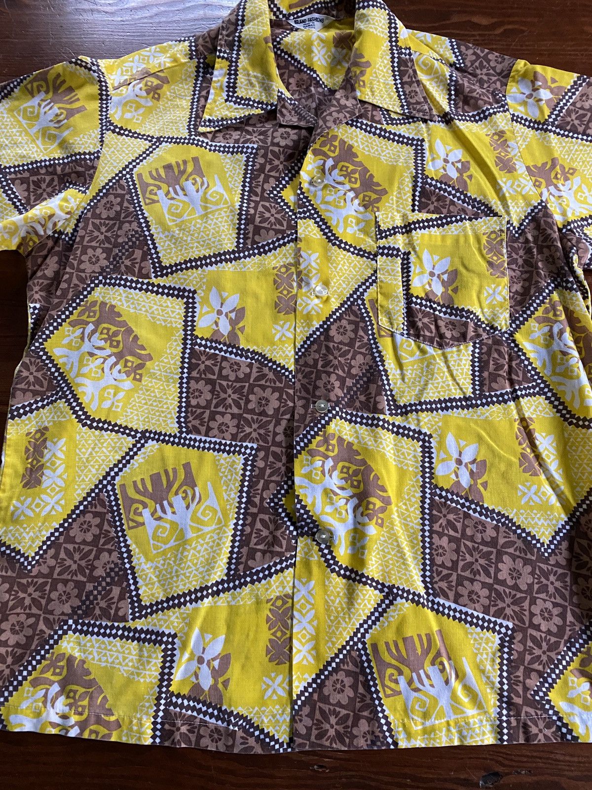 Vintage Vintage 60’s Island Fashions Hawaiian Button Up Size US M / EU 48-50 / 2 - 3 Thumbnail