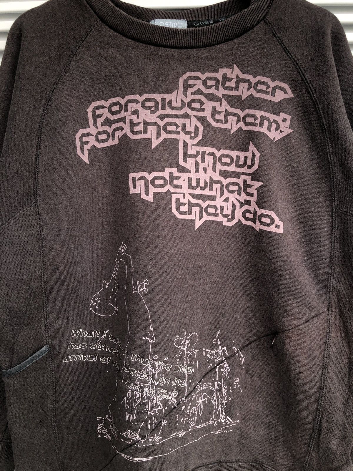 Japanese Brand Vintage Cosine Brown Band Crewneck/ Travis Flacko Scott Size US M / EU 48-50 / 2 - 2 Thumbnail