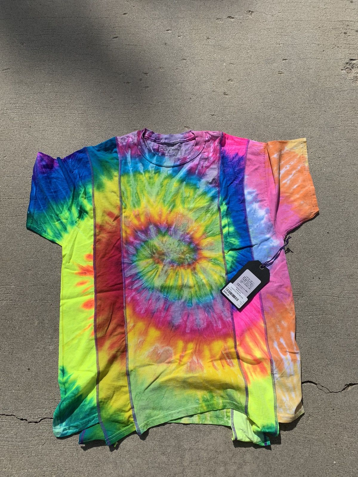 image of Needles Rebuild T-Shirt in Tye Dye, Men's (Size Medium)