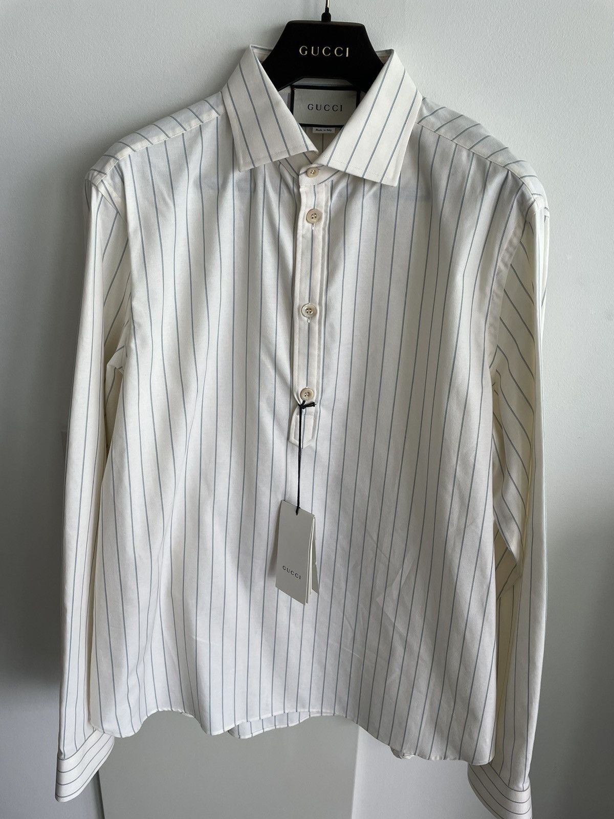 Gucci Brand New Limited Edition Runway Vintage Vibe Striped Shirt Size US XL / EU 56 / 4 - 2 Thumbnail