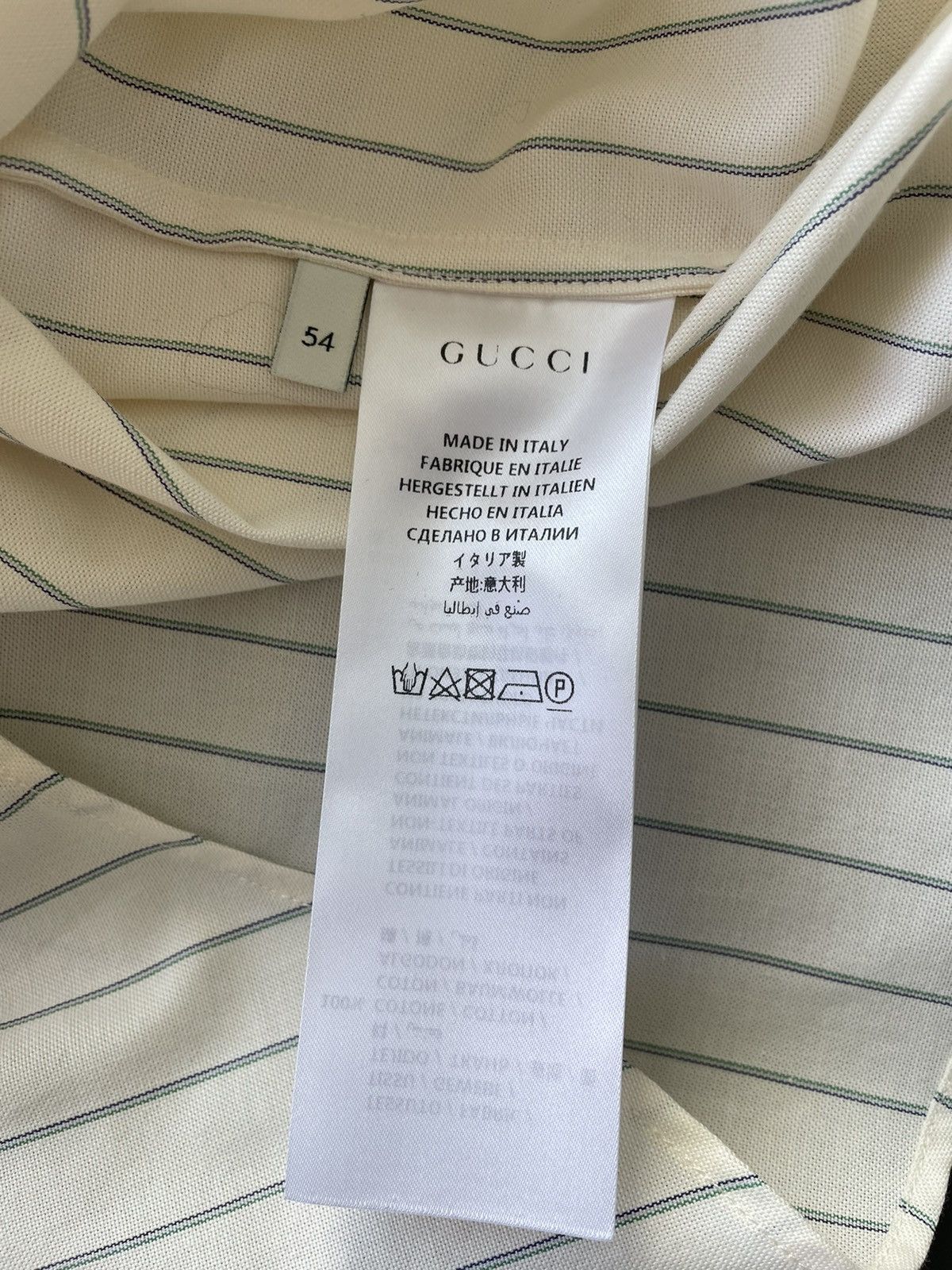 Gucci Brand New Limited Edition Runway Vintage Vibe Striped Shirt Size US XL / EU 56 / 4 - 5 Thumbnail