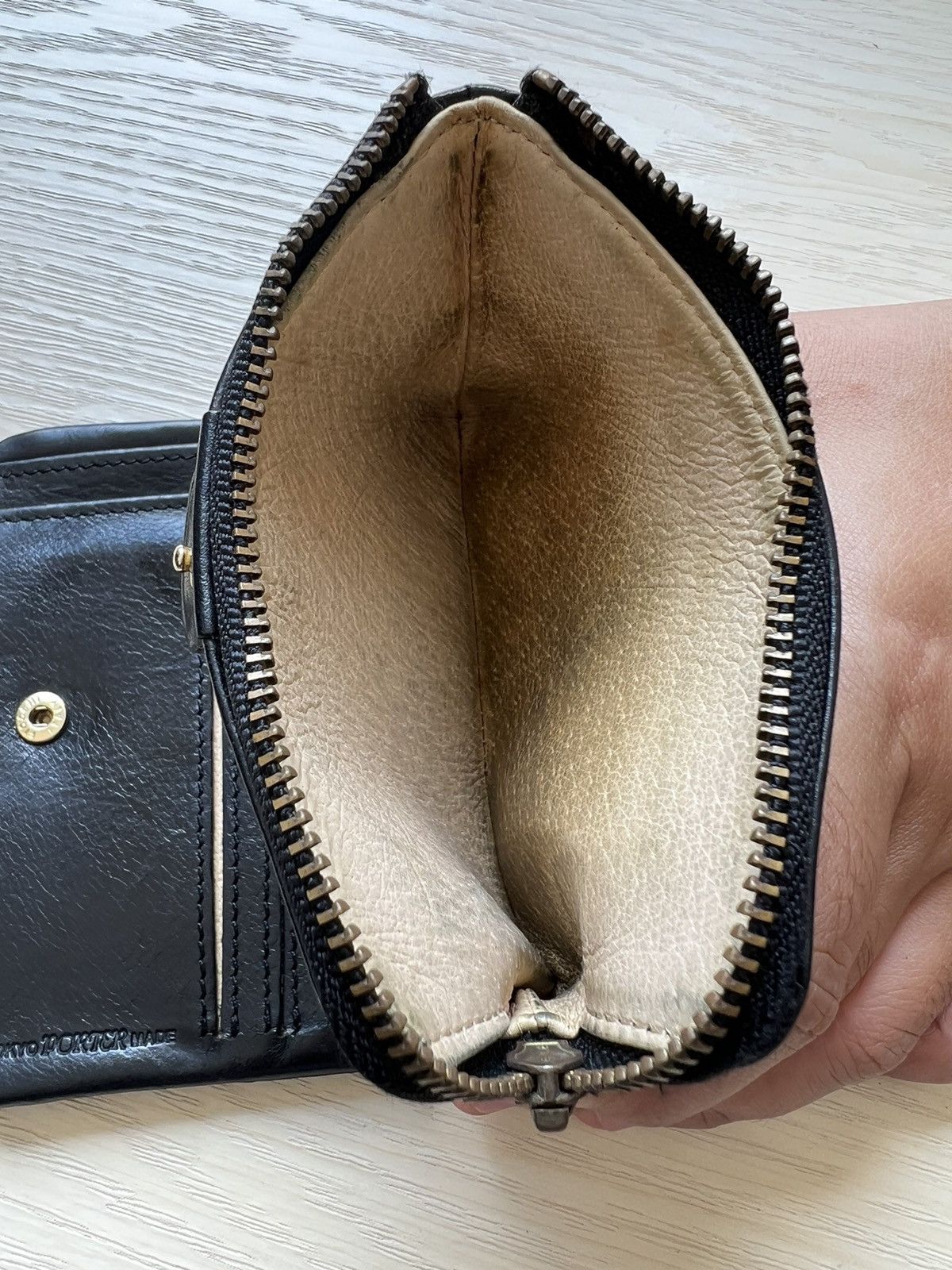 Leather Vintage Porter Horsehide Black Leather Wallet Size ONE SIZE - 9 Thumbnail
