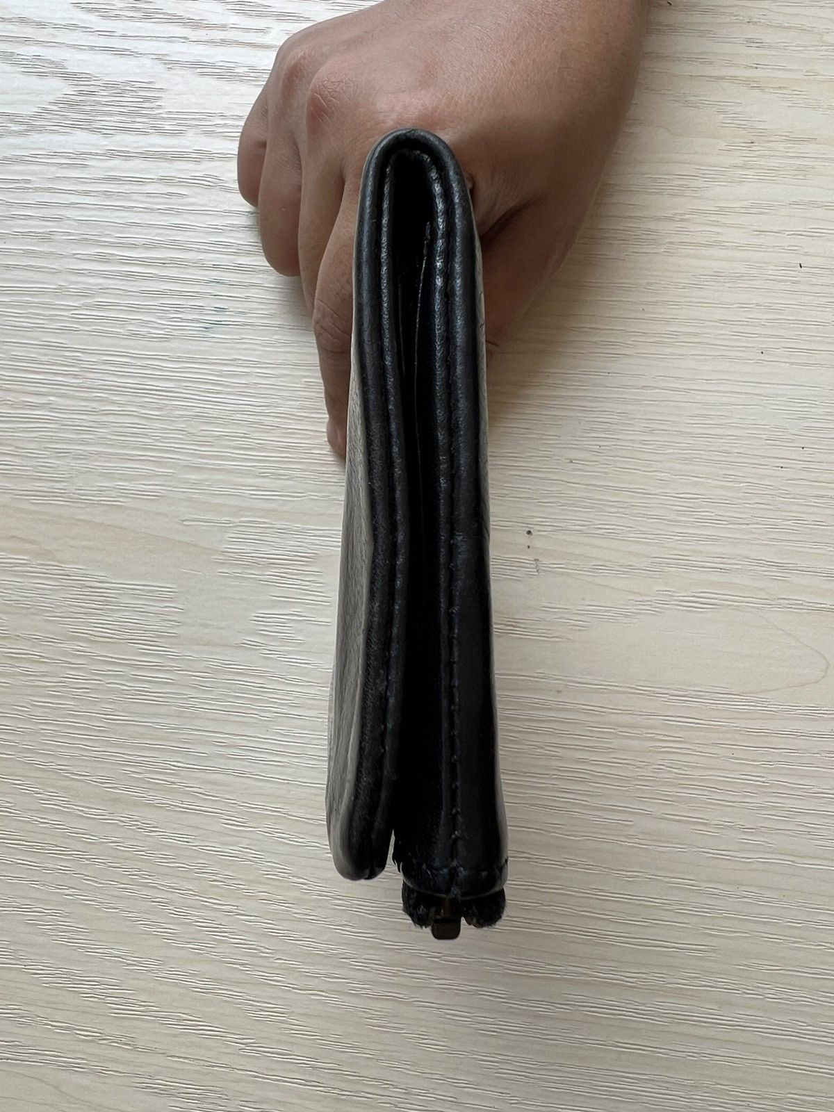 Leather Vintage Porter Horsehide Black Leather Wallet Size ONE SIZE - 5 Thumbnail