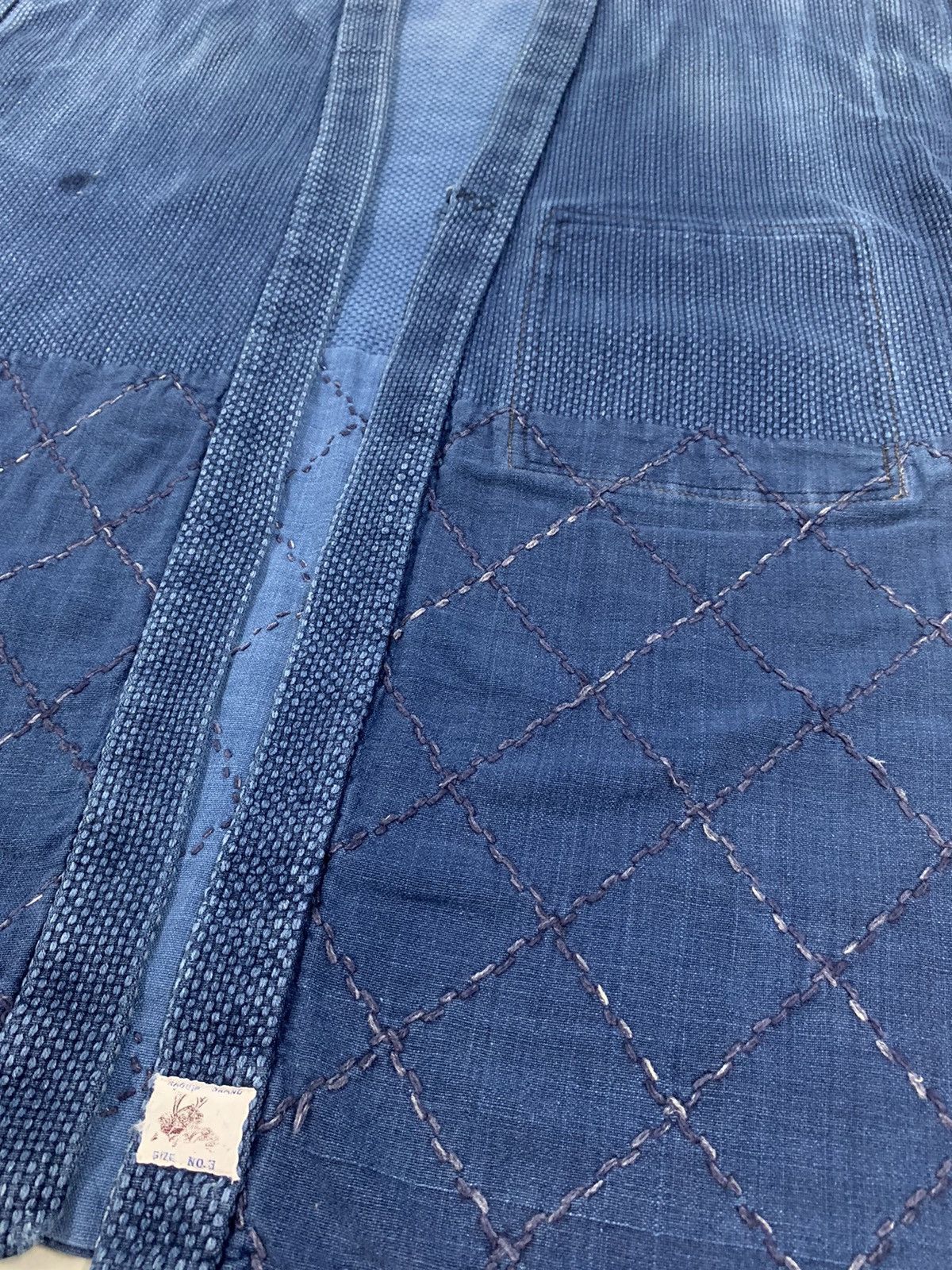 Blue Blue Japan × Indigo RARE ‼️ Vintage 80s 🇯🇵 Indigo Blue Boro Kimono Jacket Size US M / EU 48-50 / 2 - 5 Thumbnail