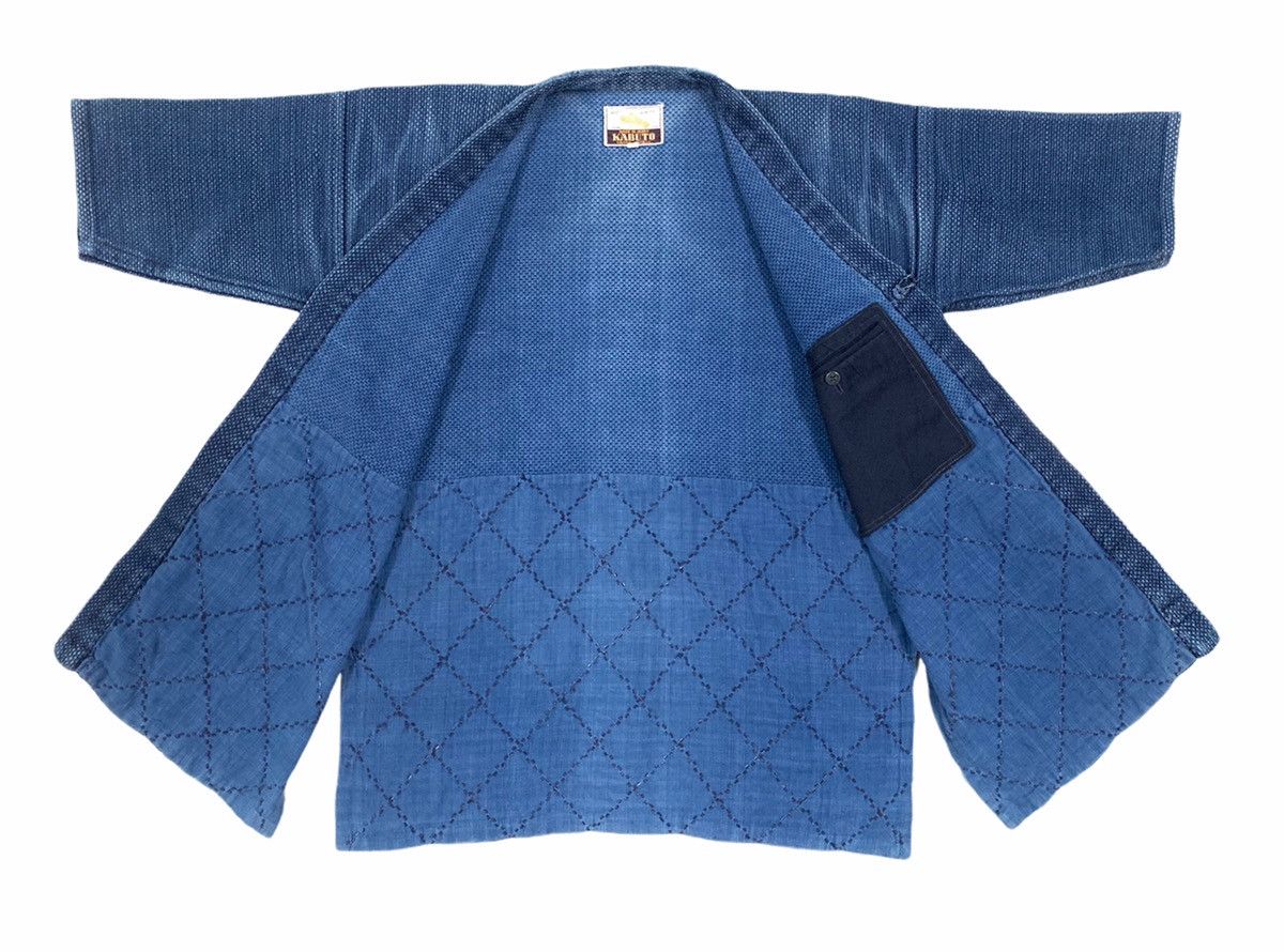 Kimono Jacket, Indigo Medallion