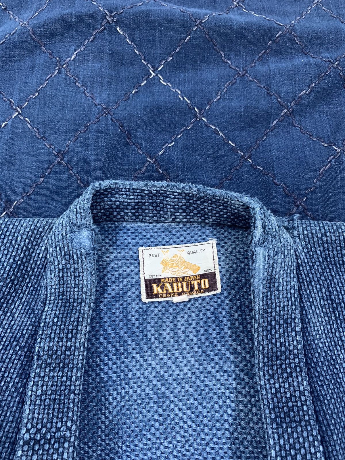 Blue Blue Japan × Indigo RARE ‼️ Vintage 80s 🇯🇵 Indigo Blue Boro Kimono Jacket Size US M / EU 48-50 / 2 - 7 Thumbnail