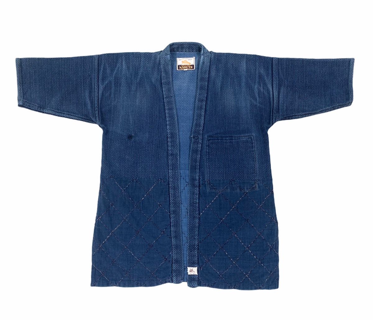 Blue Blue Japan × Indigo RARE ‼️ Vintage 80s 🇯🇵 Indigo Blue Boro Kimono Jacket Size US M / EU 48-50 / 2 - 3 Thumbnail