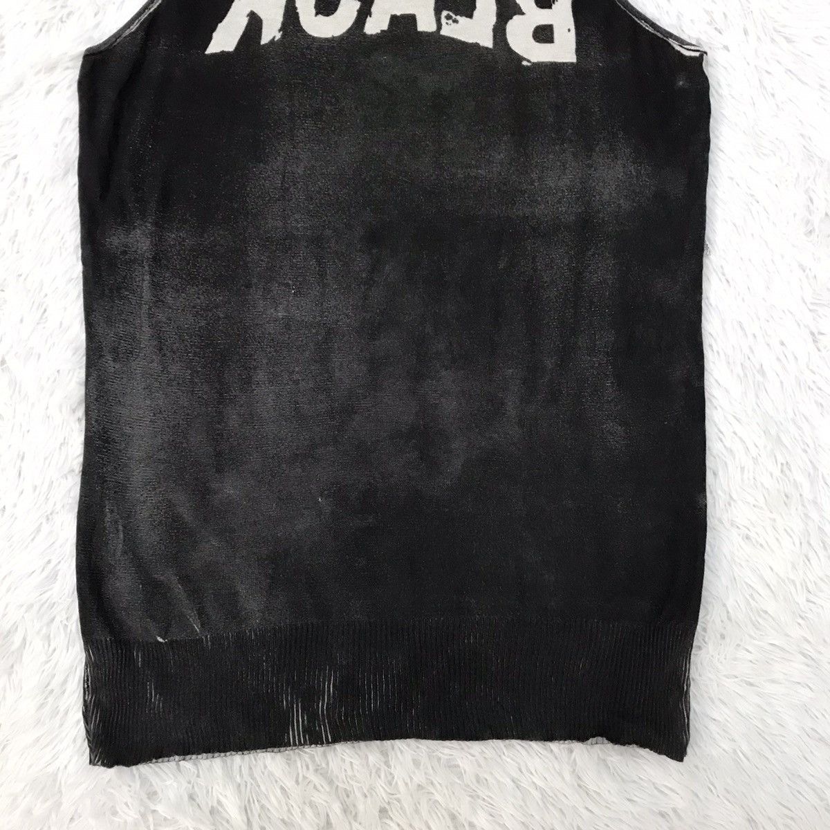 Japanese Brand Black World Wide Love! Singlet Tank Top Size US S / EU 44-46 / 1 - 6 Thumbnail