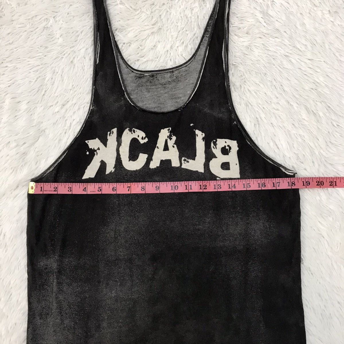 Japanese Brand Black World Wide Love! Singlet Tank Top Size US S / EU 44-46 / 1 - 10 Thumbnail