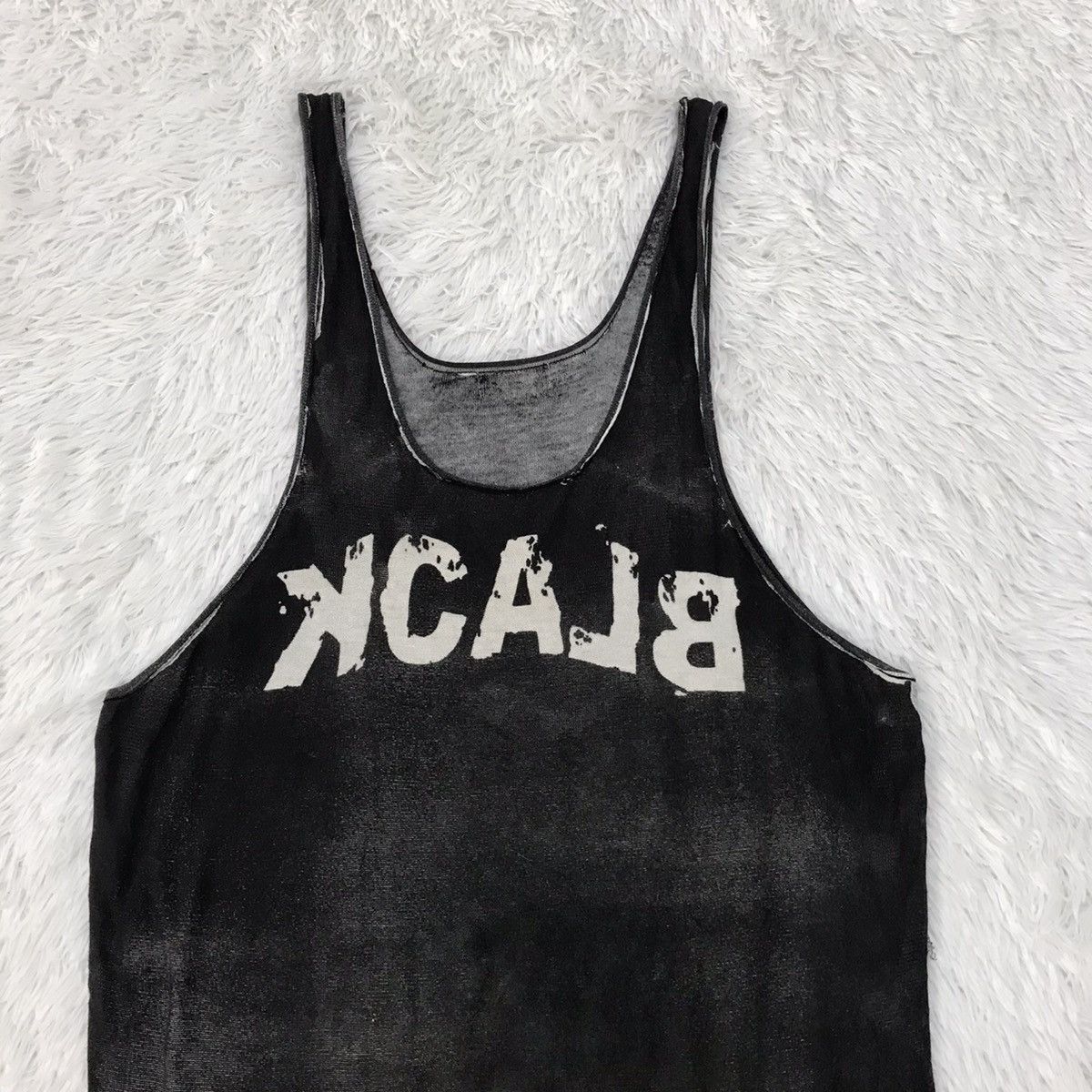Japanese Brand Black World Wide Love! Singlet Tank Top Size US S / EU 44-46 / 1 - 5 Thumbnail
