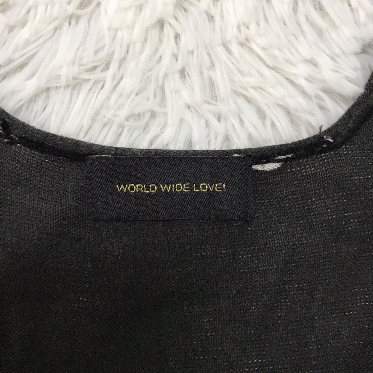 Japanese Brand Black World Wide Love! Singlet Tank Top Size US S / EU 44-46 / 1 - 9 Thumbnail