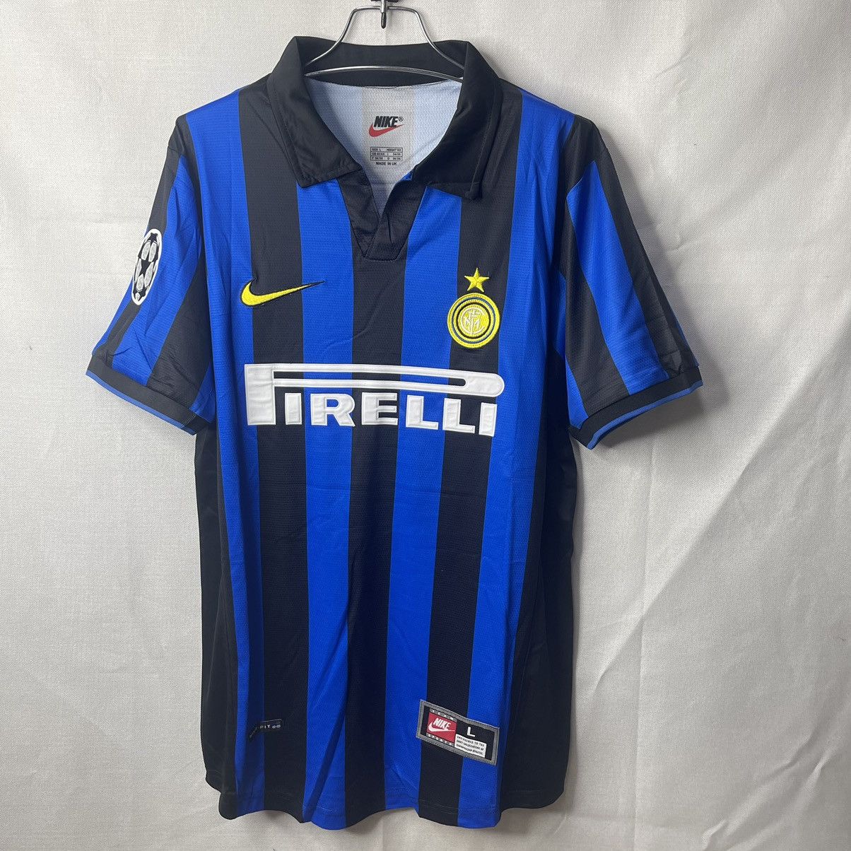 Nike 98-99 Inter Milan Ronaldo Home Soccer Jersey Size US L / EU 52-54 / 3 - 1 Thumbnail
