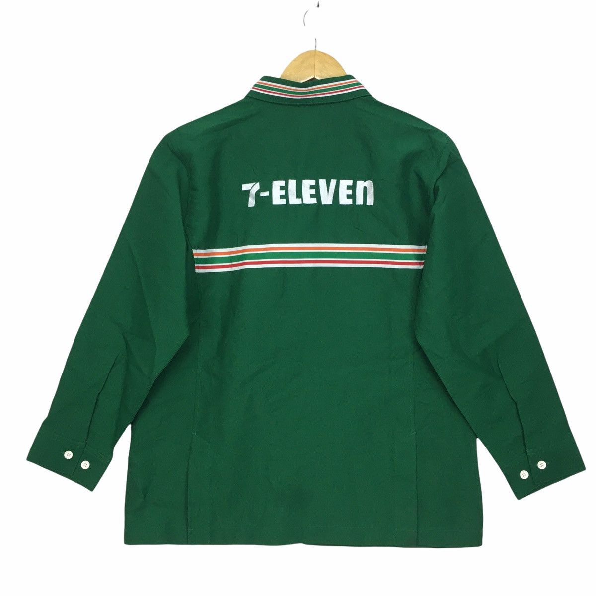 Vintage 7-ELEVEN Zip Up Shirt Spell Out 7 Eleven Worker Uniform Size US M / EU 48-50 / 2 - 6 Thumbnail