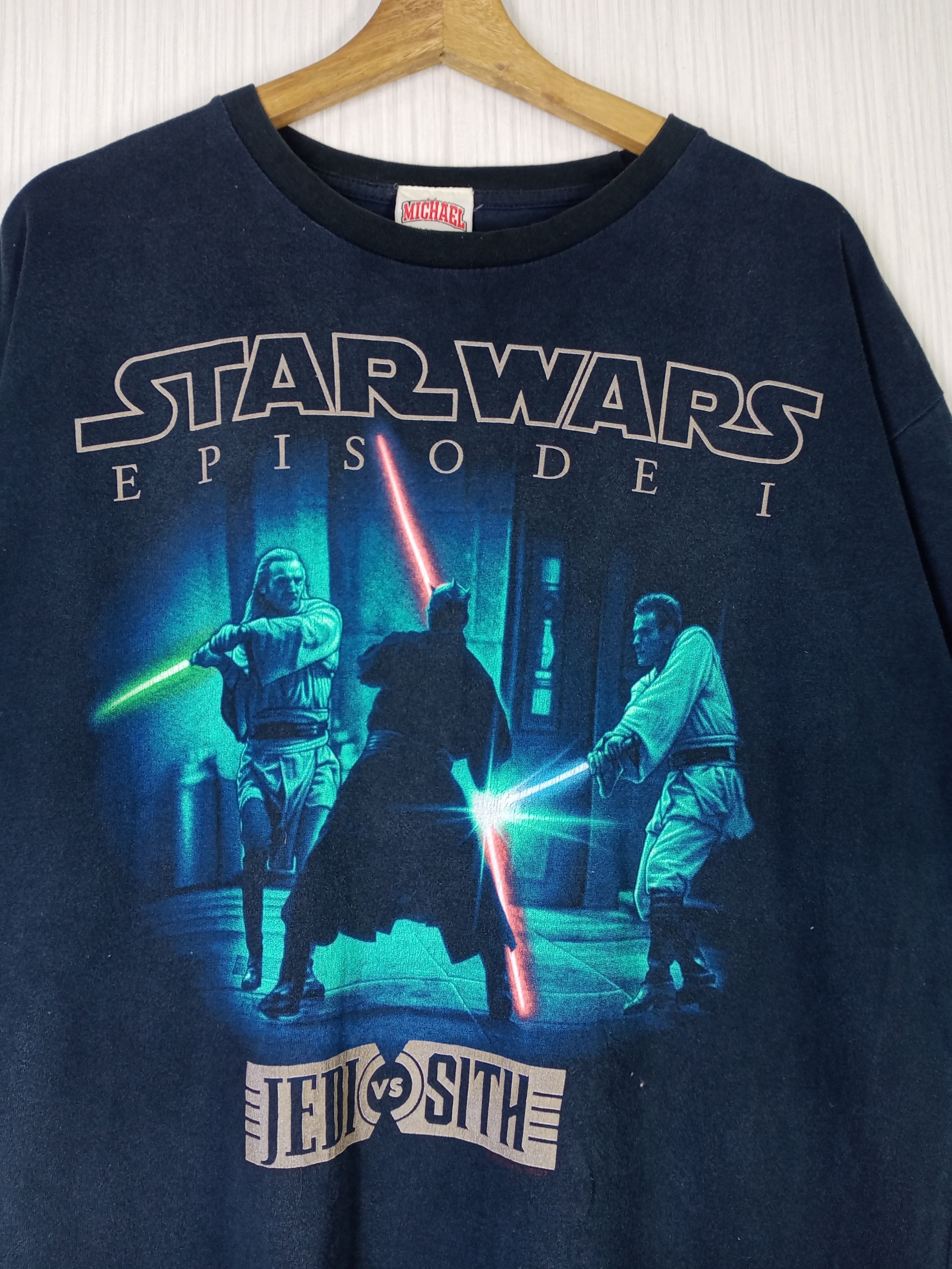 Star Wars Vintage Star Wars Episode 1 Tshirt Size US XL / EU 56 / 4 - 2 Thumbnail