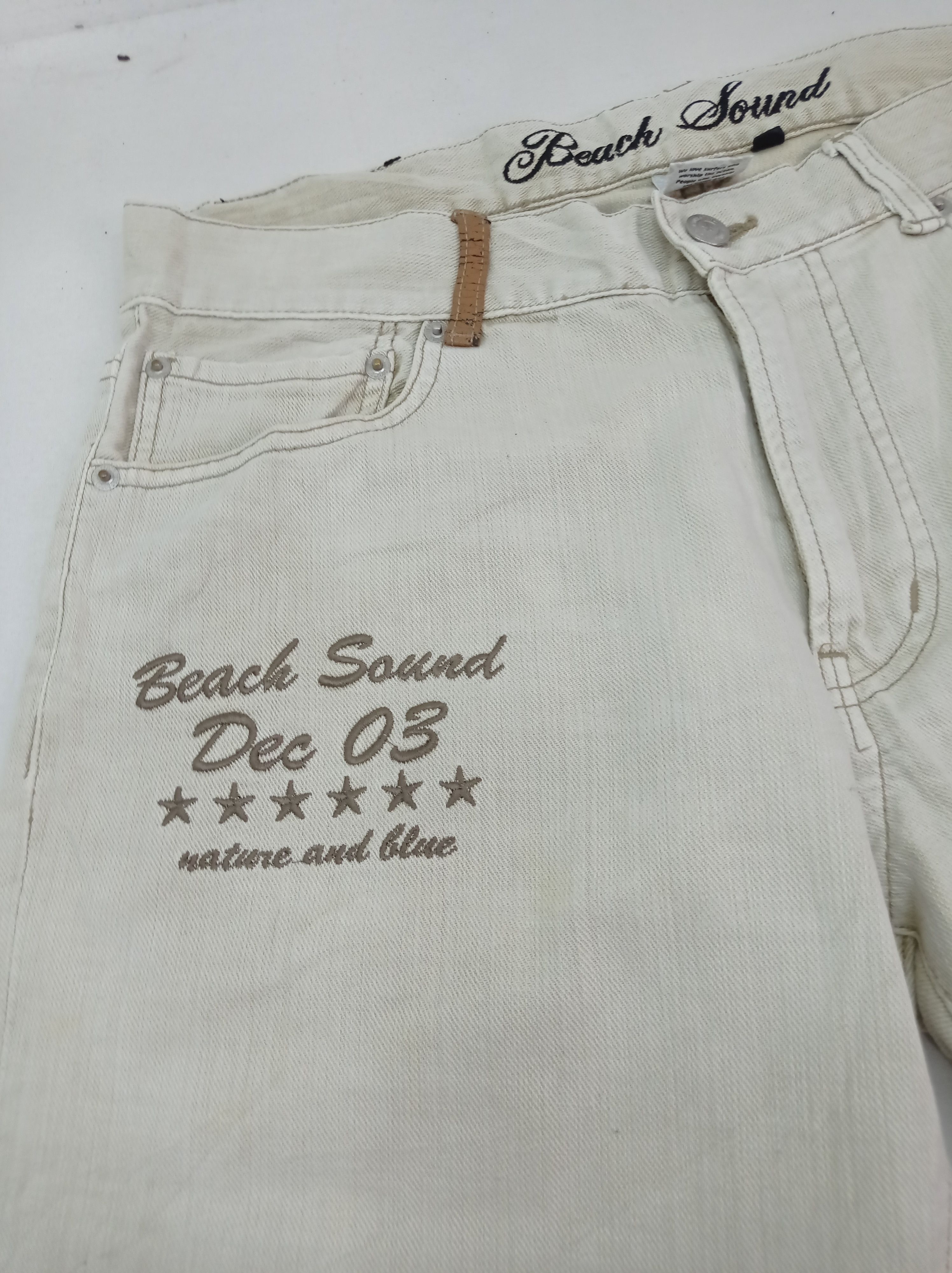 Japanese Brand Beach Sound Denim Pants Size US 34 / EU 50 - 6 Thumbnail