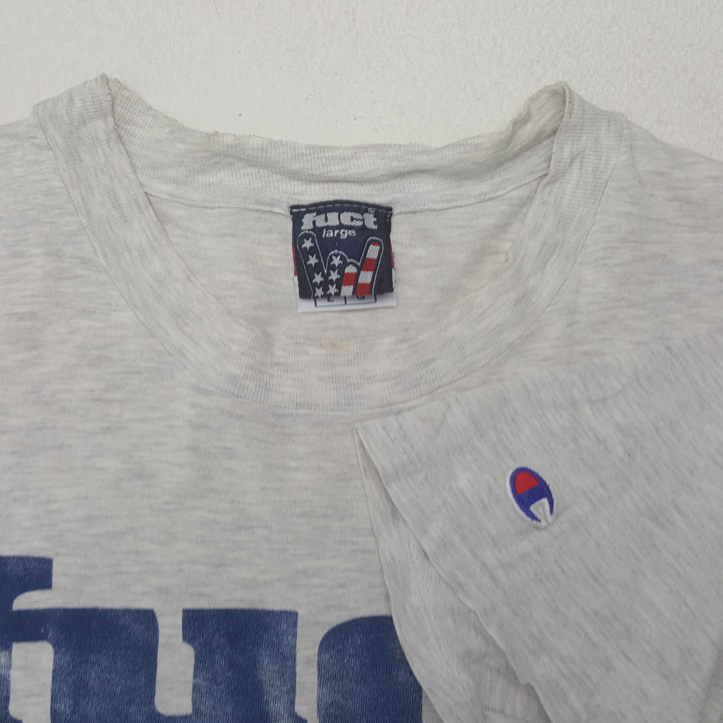 Champion × FUCT × Vintage Vintage Fuct X Champion Streetwear Style Tshirt Size US L / EU 52-54 / 3 - 5 Thumbnail