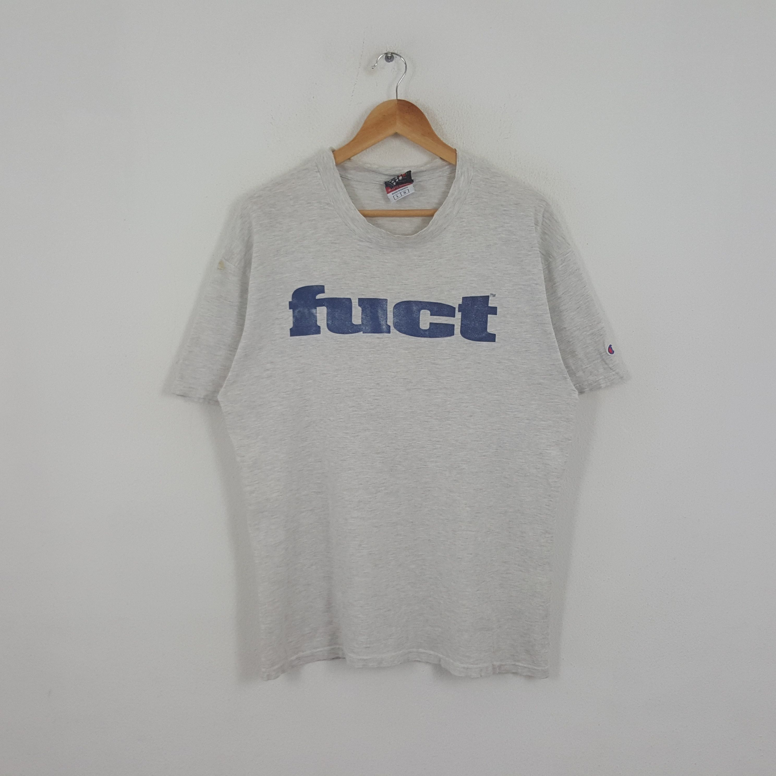 Champion × FUCT × Vintage Vintage Fuct X Champion Streetwear Style Tshirt Size US L / EU 52-54 / 3 - 1 Thumbnail