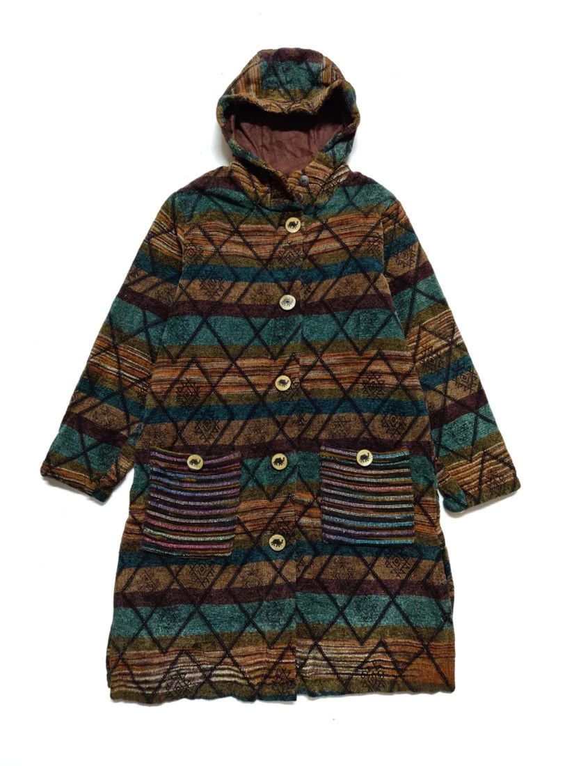 Japanese Brand ⚡ Final Drop! Malaika Coat Native Navajo Tribe Jackets Size M / US 6-8 / IT 42-44 - 2 Thumbnail