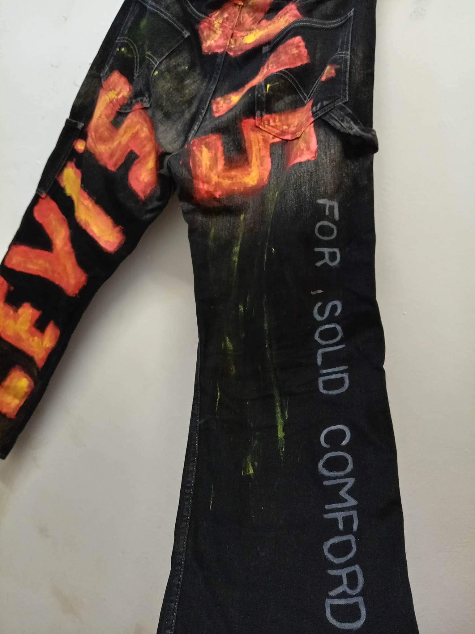 Levi's × Levi's Made & Crafted Levi's 503 artwork design denim jeans Size US 34 / EU 50 - 2 Thumbnail