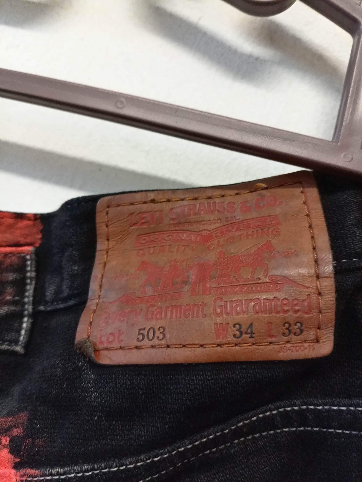 Levi's × Levi's Made & Crafted Levi's 503 artwork design denim jeans Size US 34 / EU 50 - 7 Thumbnail