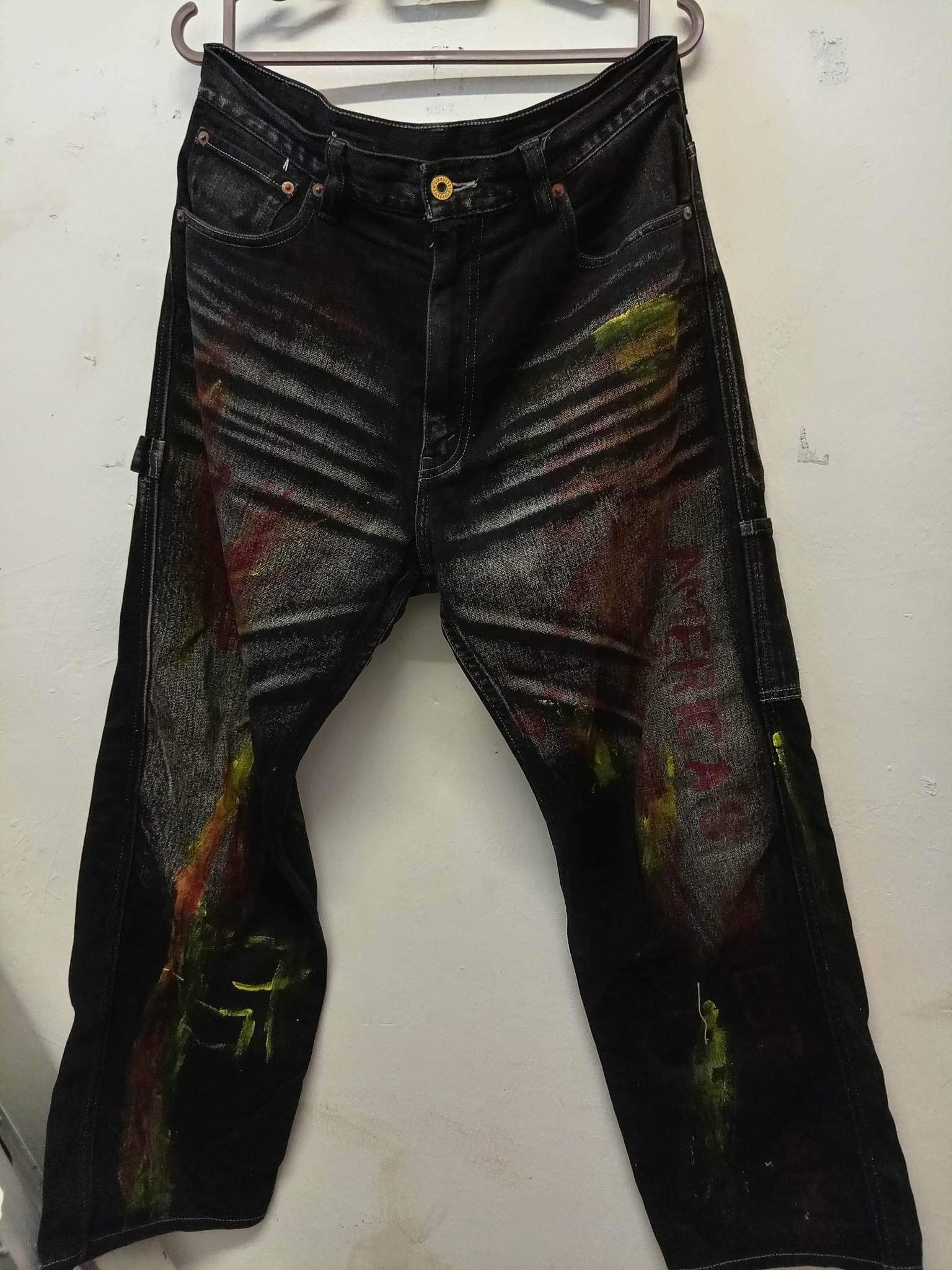 Levi's × Levi's Made & Crafted Levi's 503 artwork design denim jeans Size US 34 / EU 50 - 3 Thumbnail