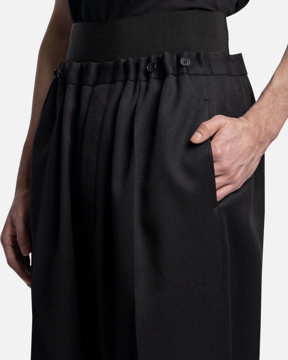 Raf Simons Raf Simons wool wide-leg flared trousers Size US 30 / EU 46 - 4 Thumbnail