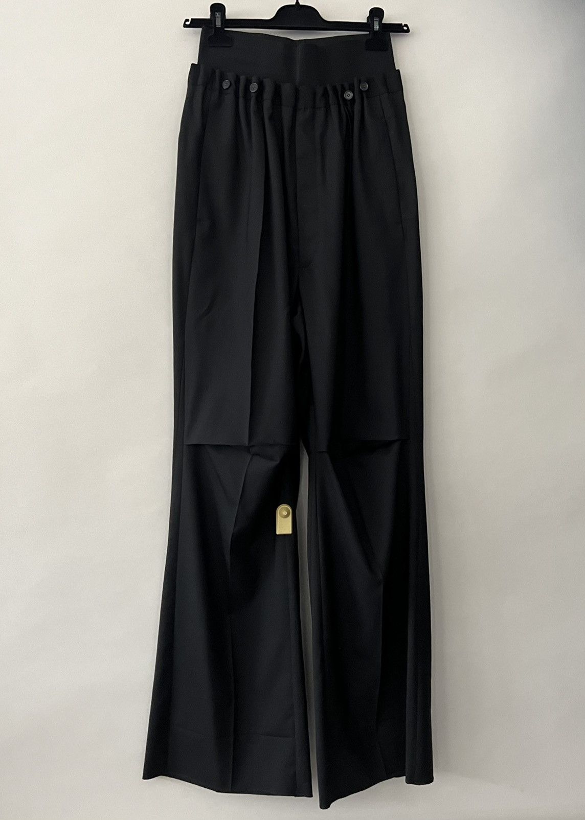 Raf Simons Raf Simons wool wide-leg flared trousers Size US 30 / EU 46 - 6 Thumbnail