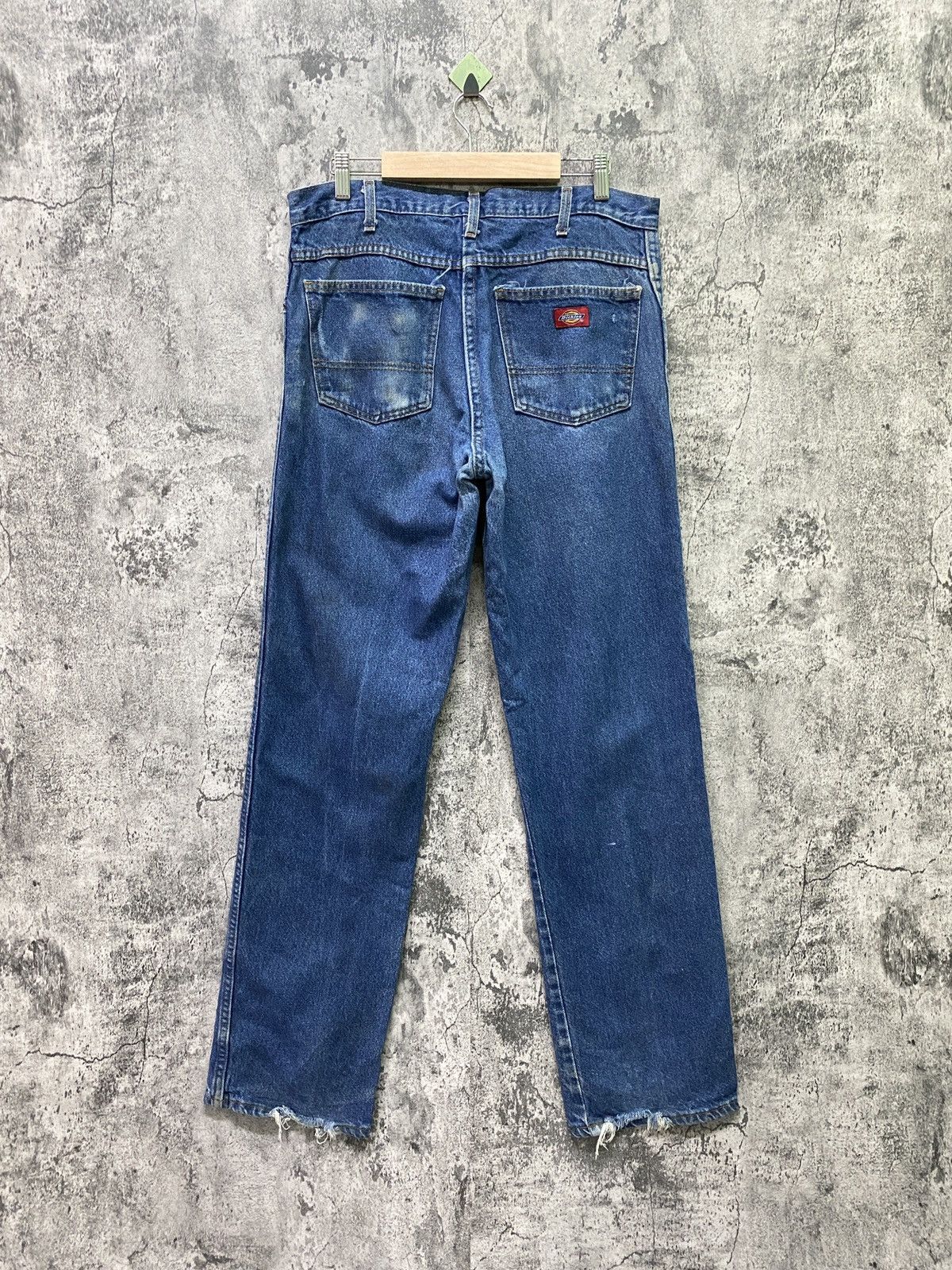image of Dickies Blue Jeans Workwear Distressed Denim, Men's (Size 32)