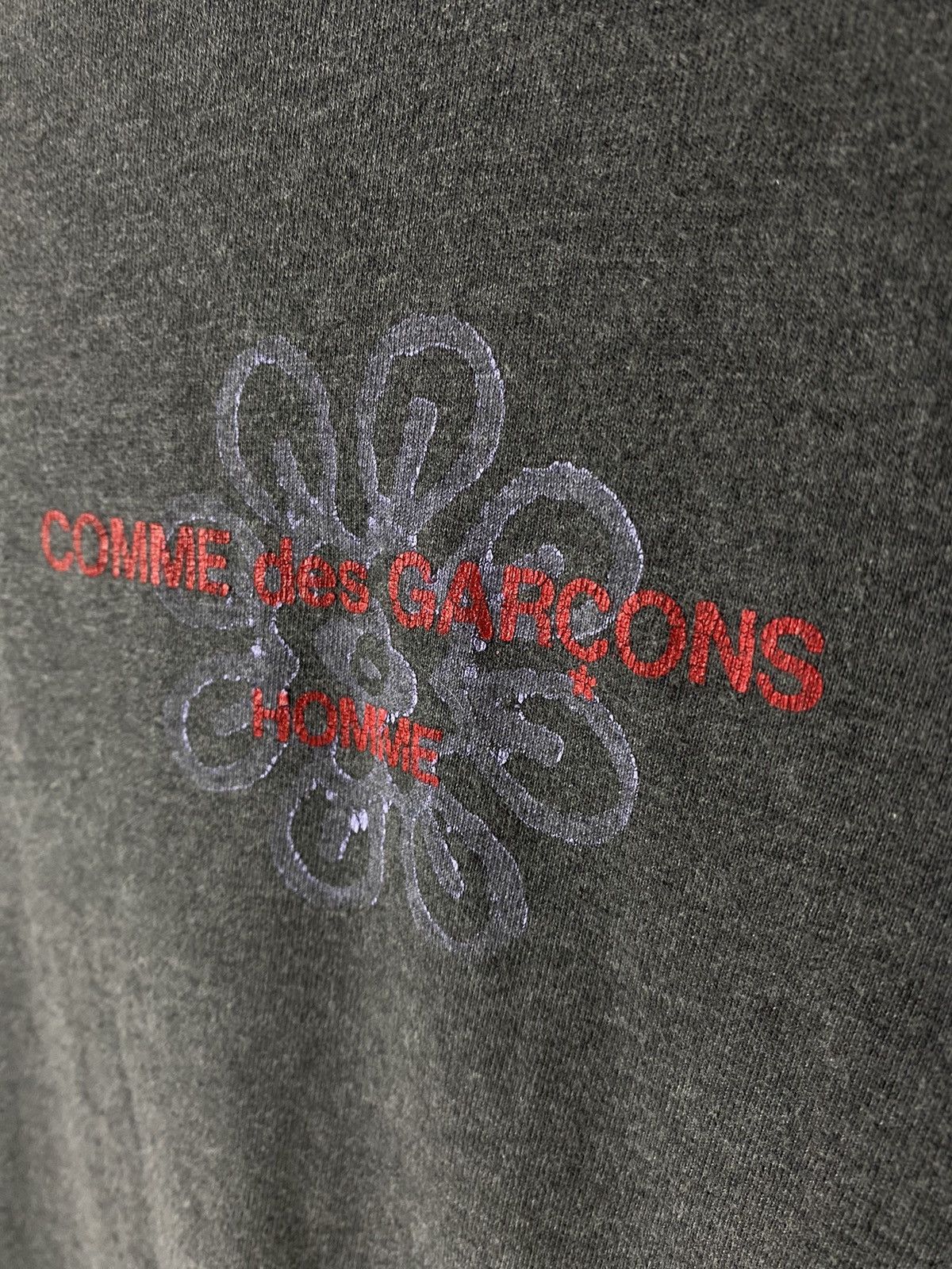 Comme des Garcons 2001 CDG Flower Longsleeve Shirt Gray Size US M / EU 48-50 / 2 - 4 Thumbnail