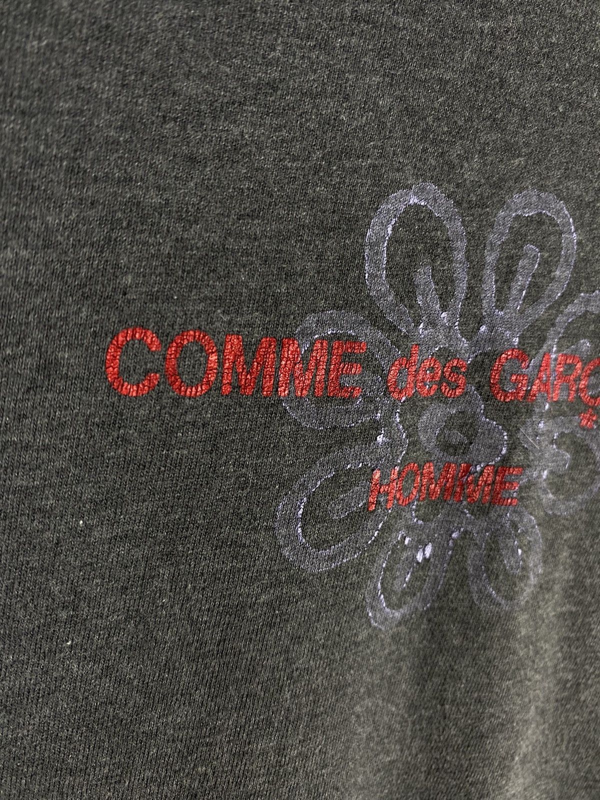 Comme des Garcons 2001 CDG Flower Longsleeve Shirt Gray Size US M / EU 48-50 / 2 - 3 Thumbnail