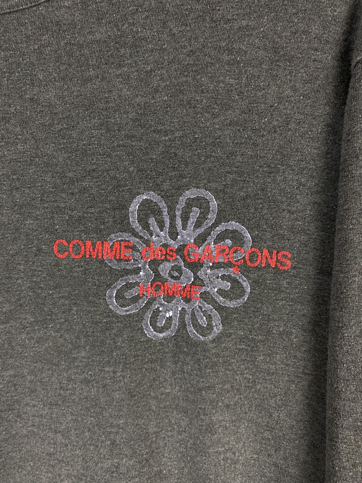 Comme des Garcons 2001 CDG Flower Longsleeve Shirt Gray Size US M / EU 48-50 / 2 - 2 Thumbnail