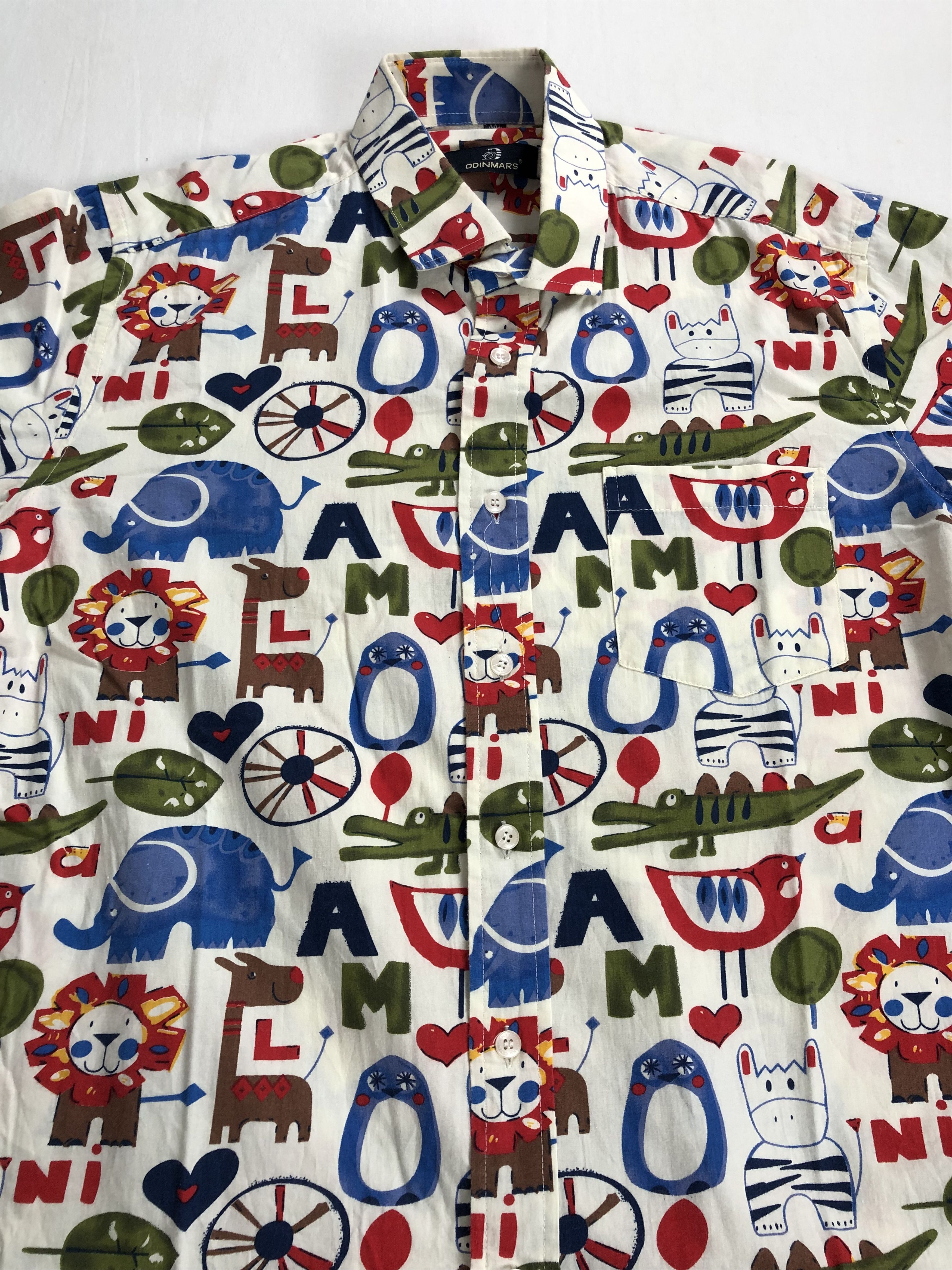 Other Animal Shirt Crocodile Elephant Giraffe Hawaiian Shirt Size US M / EU 48-50 / 2 - 2 Thumbnail