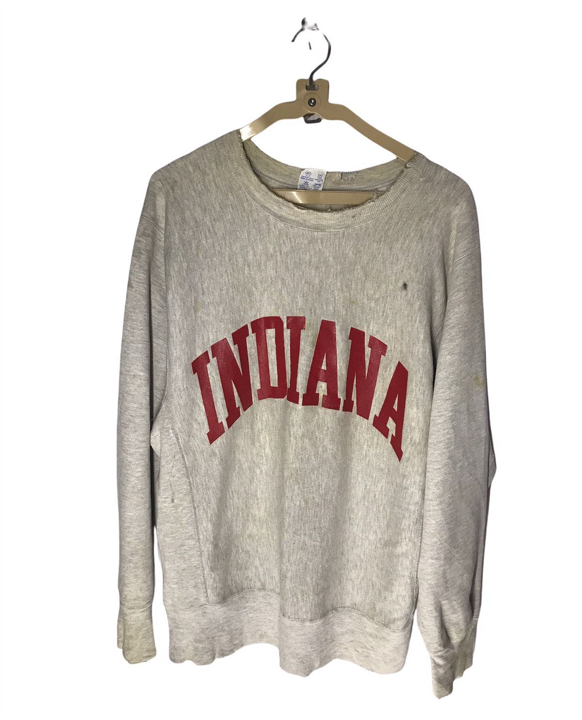 Champion × Vintage Vintage Indiana champion distressed sweatshirt Size US L / EU 52-54 / 3 - 1 Thumbnail